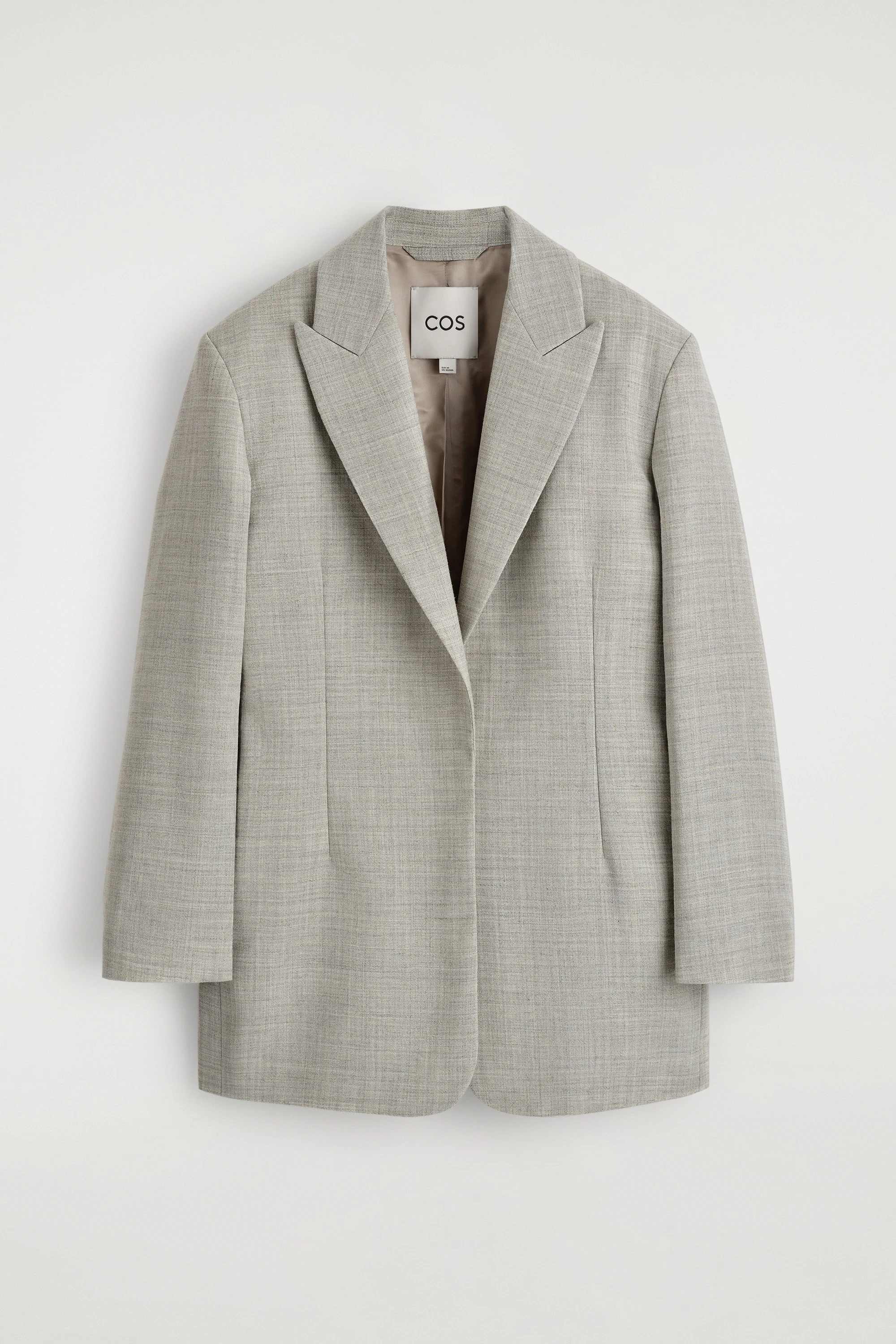 STRUCTURED WOOL-BLEND BLAZER - 7