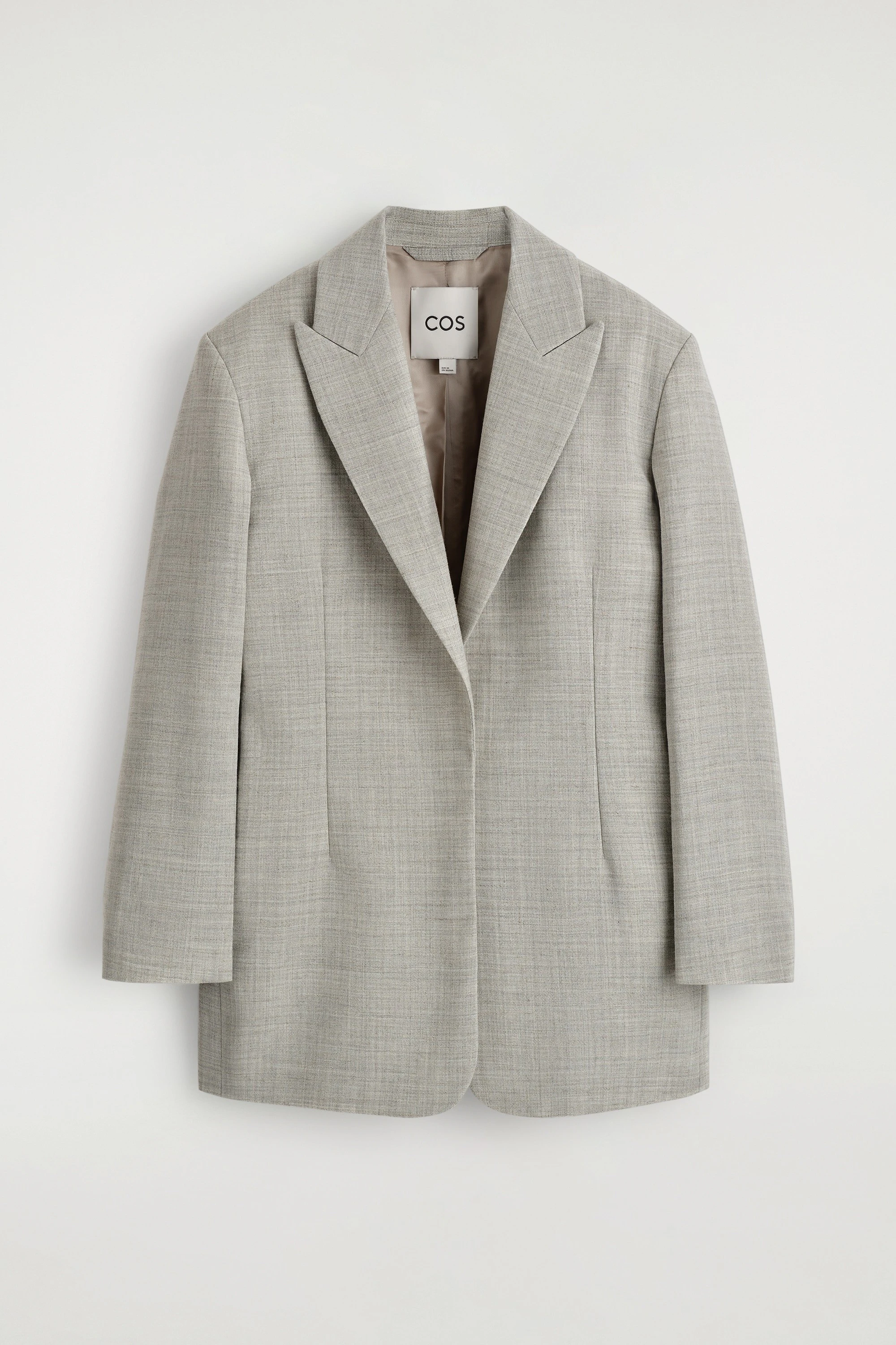 STRUCTURED WOOL-BLEND BLAZER - 7