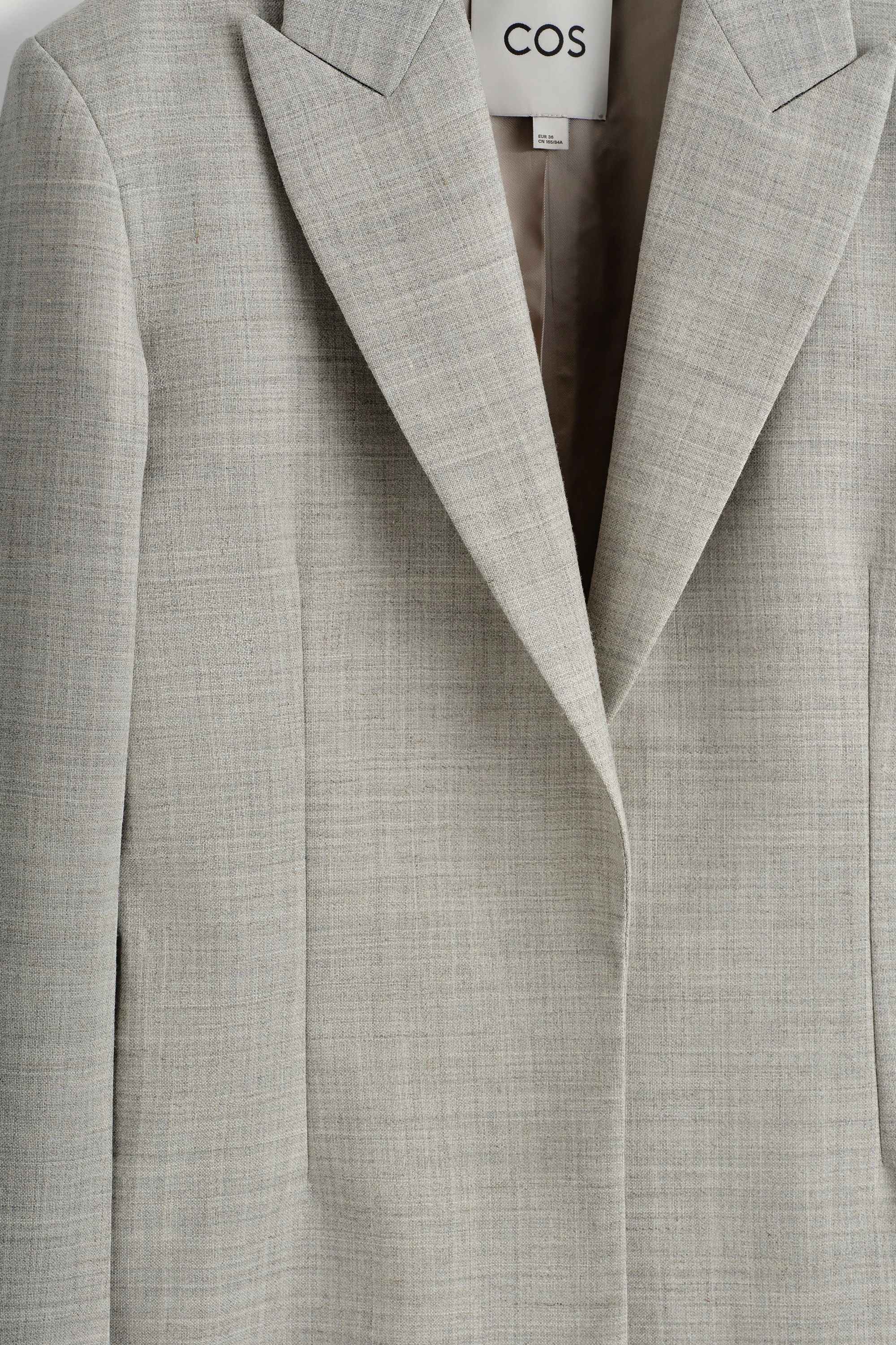 STRUCTURED WOOL-BLEND BLAZER - 8