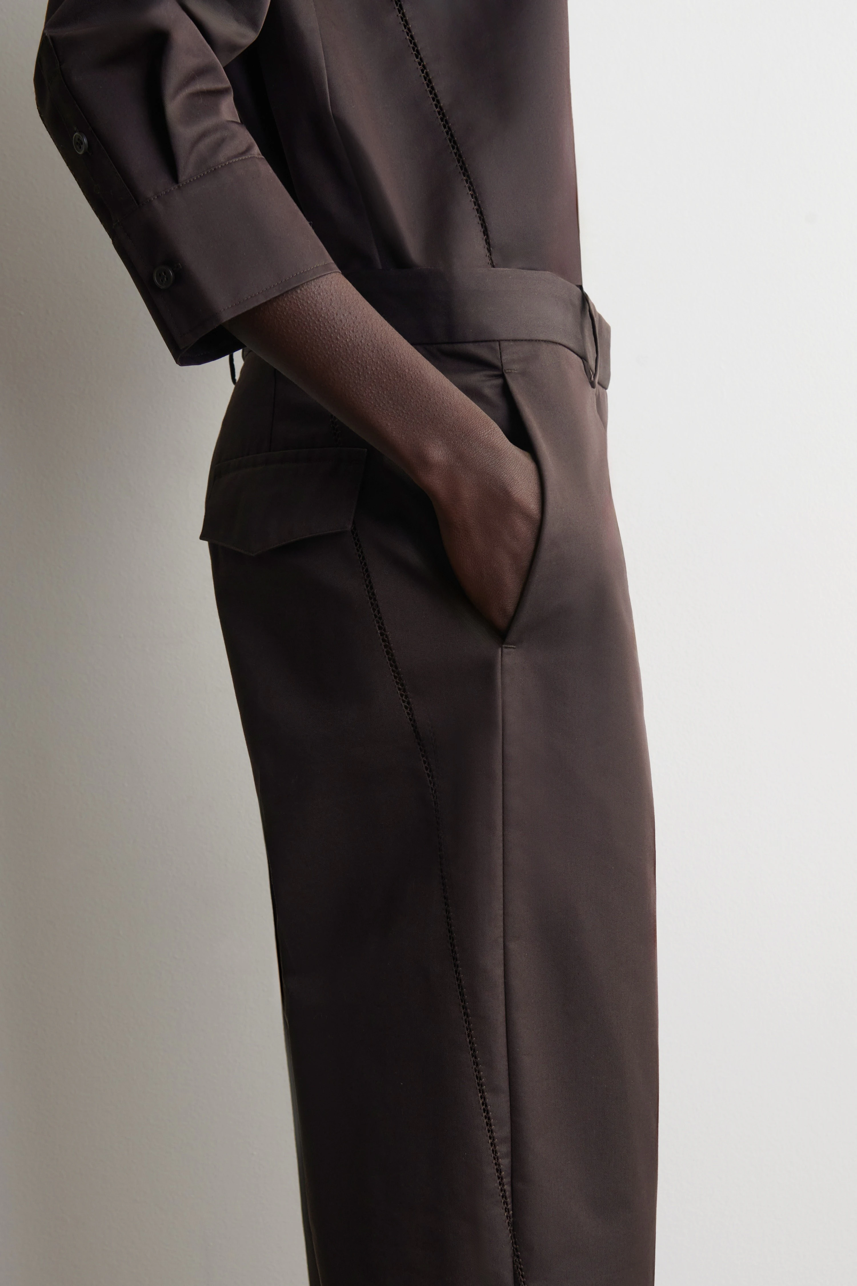 EMBROIDERED COTTON TROUSERS - 3