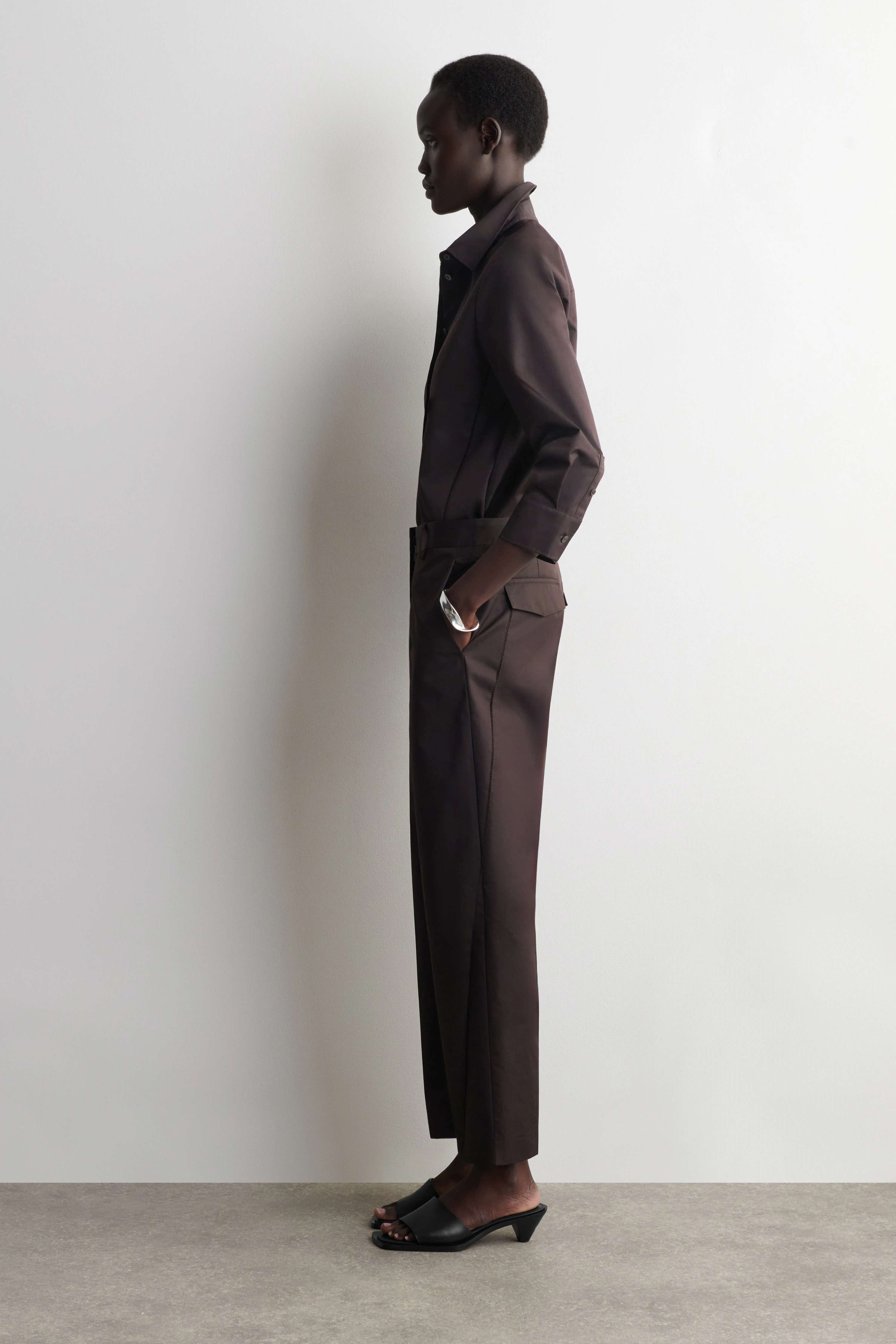 EMBROIDERED COTTON TROUSERS - 4