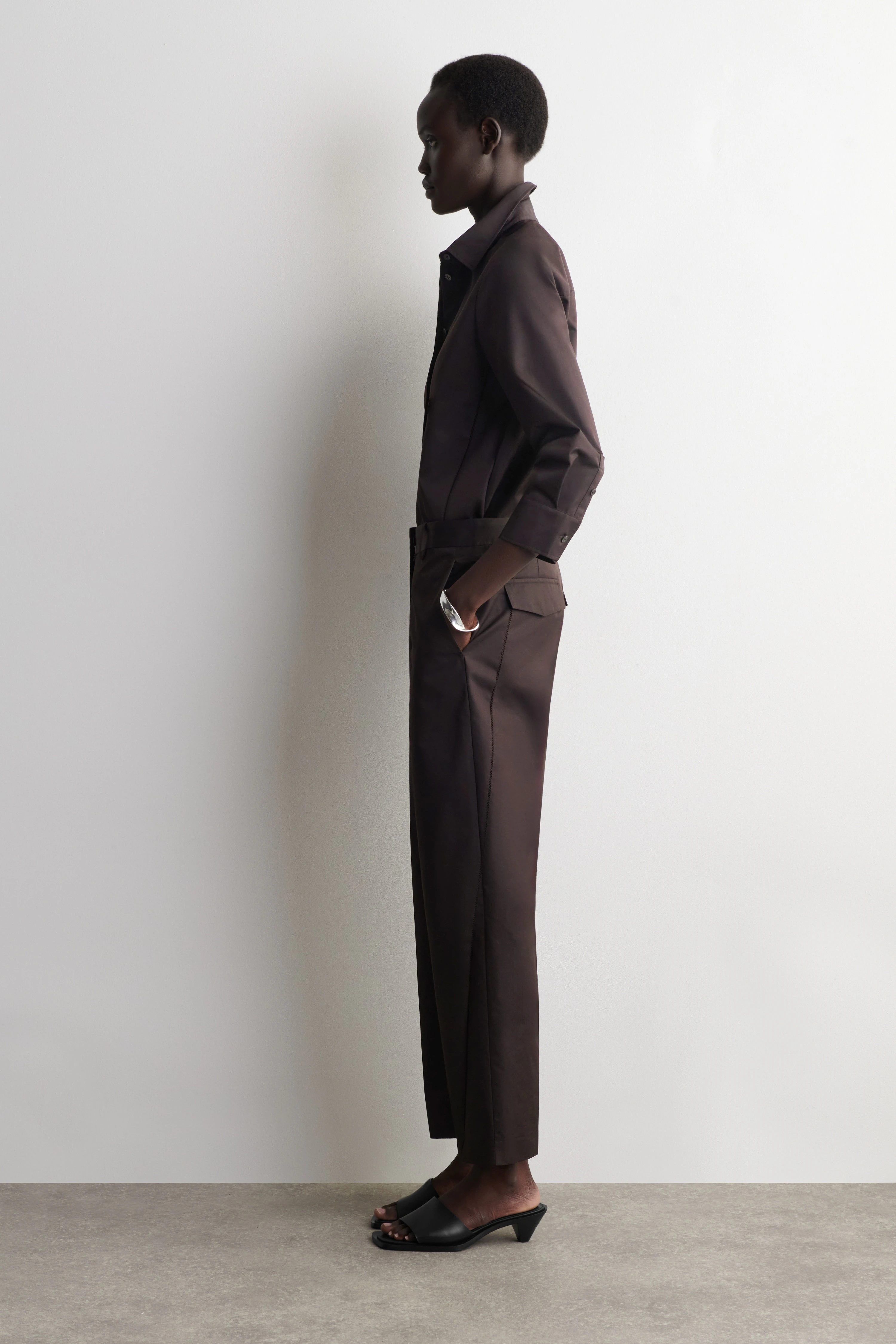 EMBROIDERED COTTON TROUSERS - 4