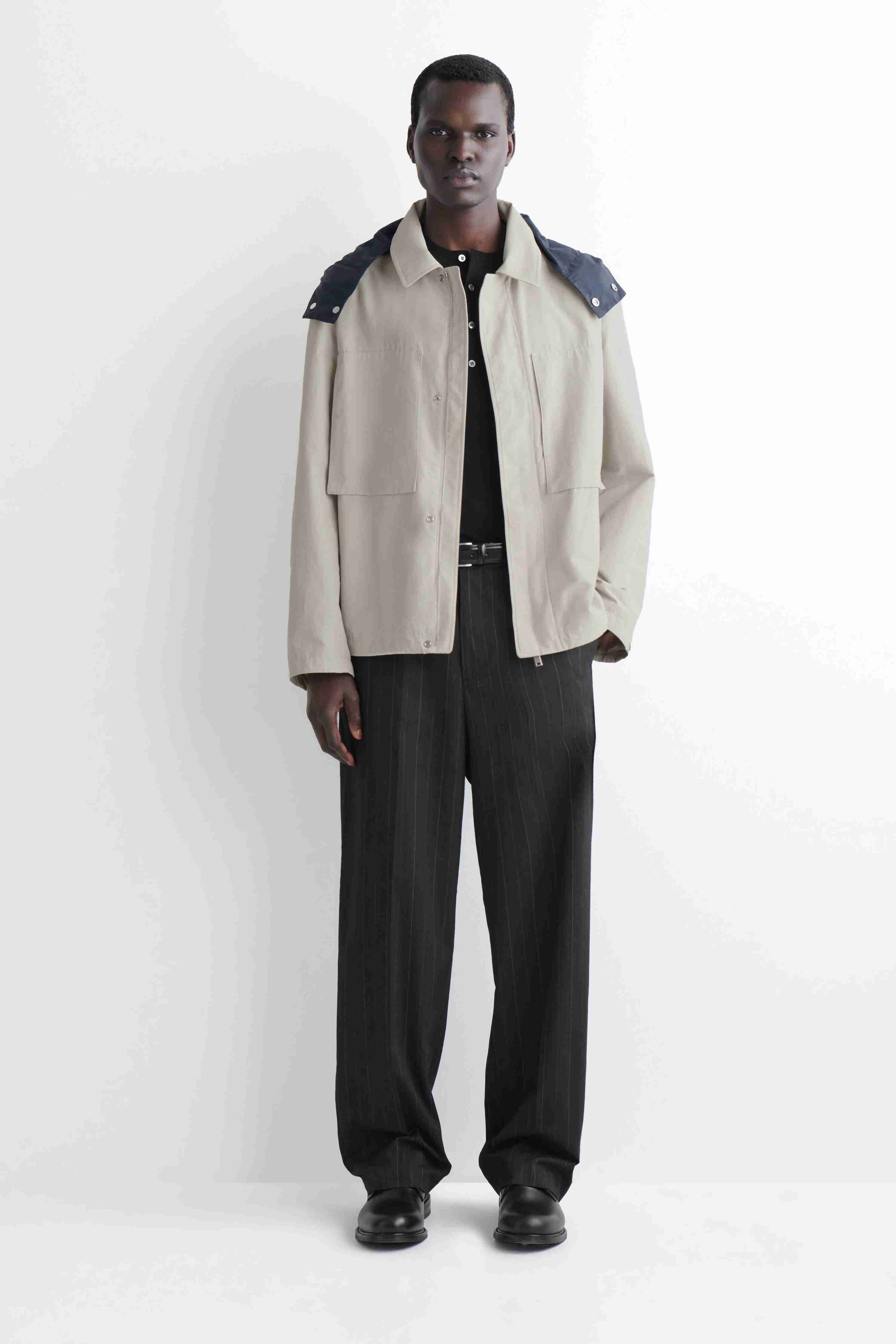 PACKABLE-HOOD WINDBREAKER JACKET - 1