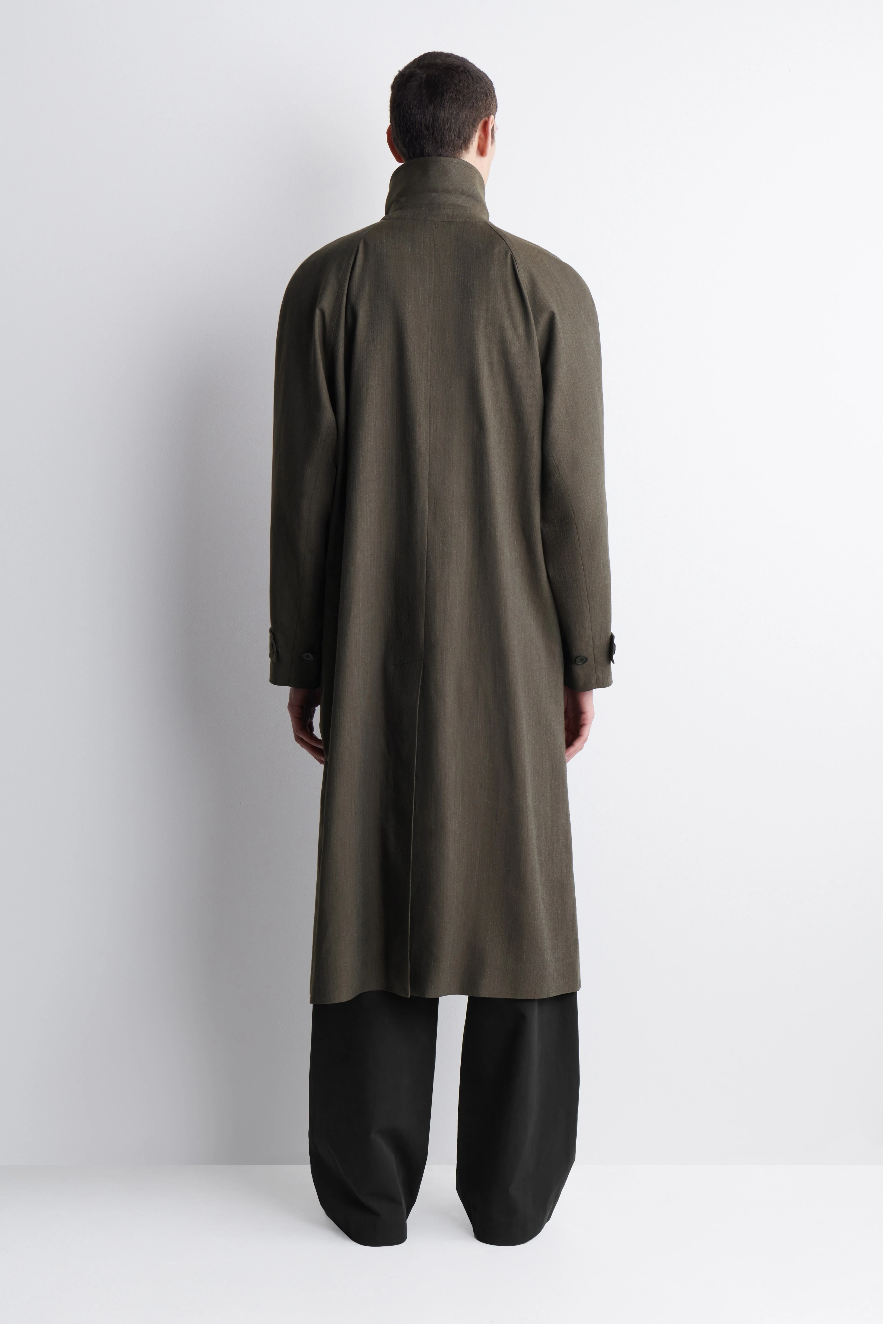 LIGHTWEIGHT COTTON-HERRINGBONE TRENCH COAT