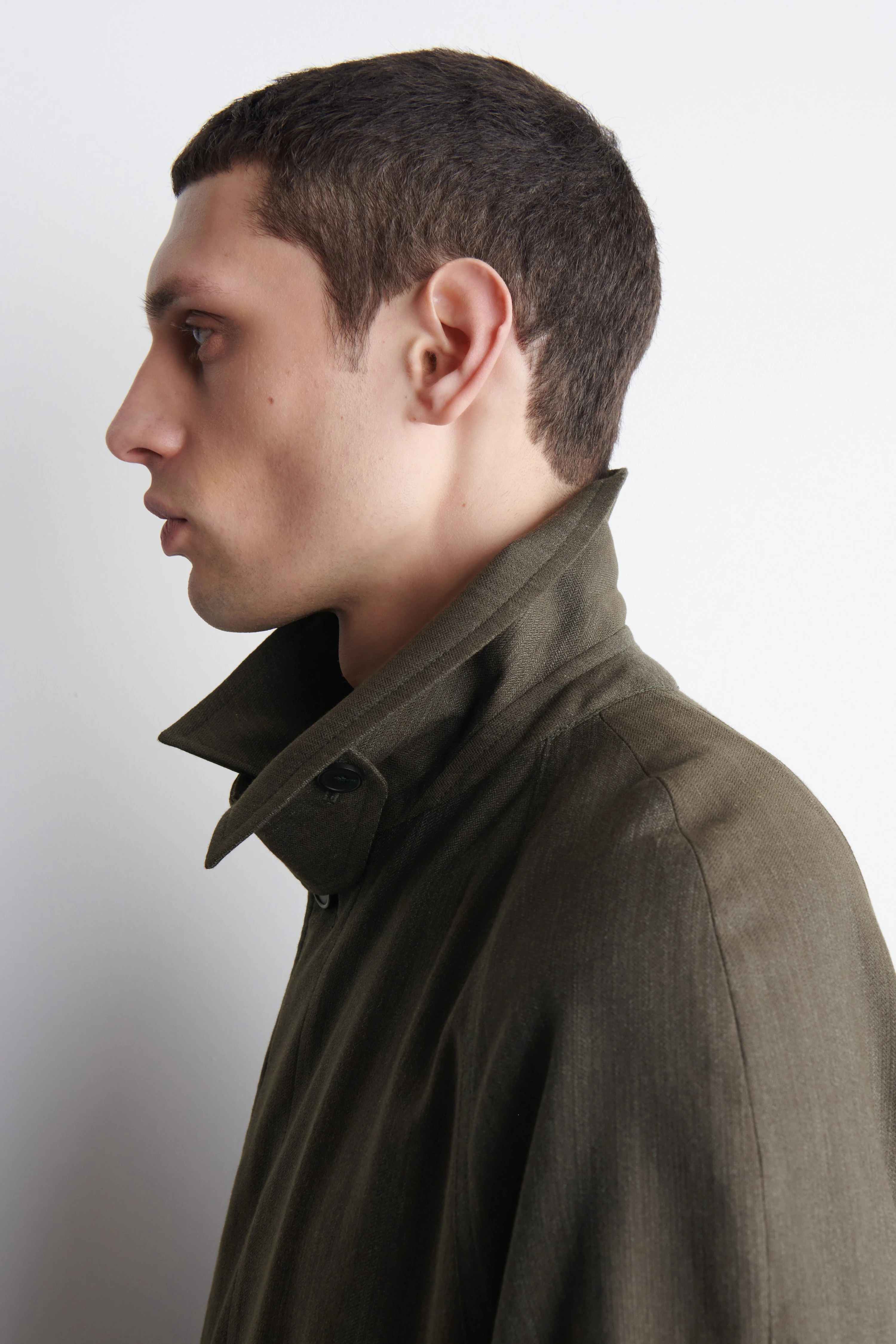 LIGHTWEIGHT COTTON-HERRINGBONE TRENCH COAT - 4