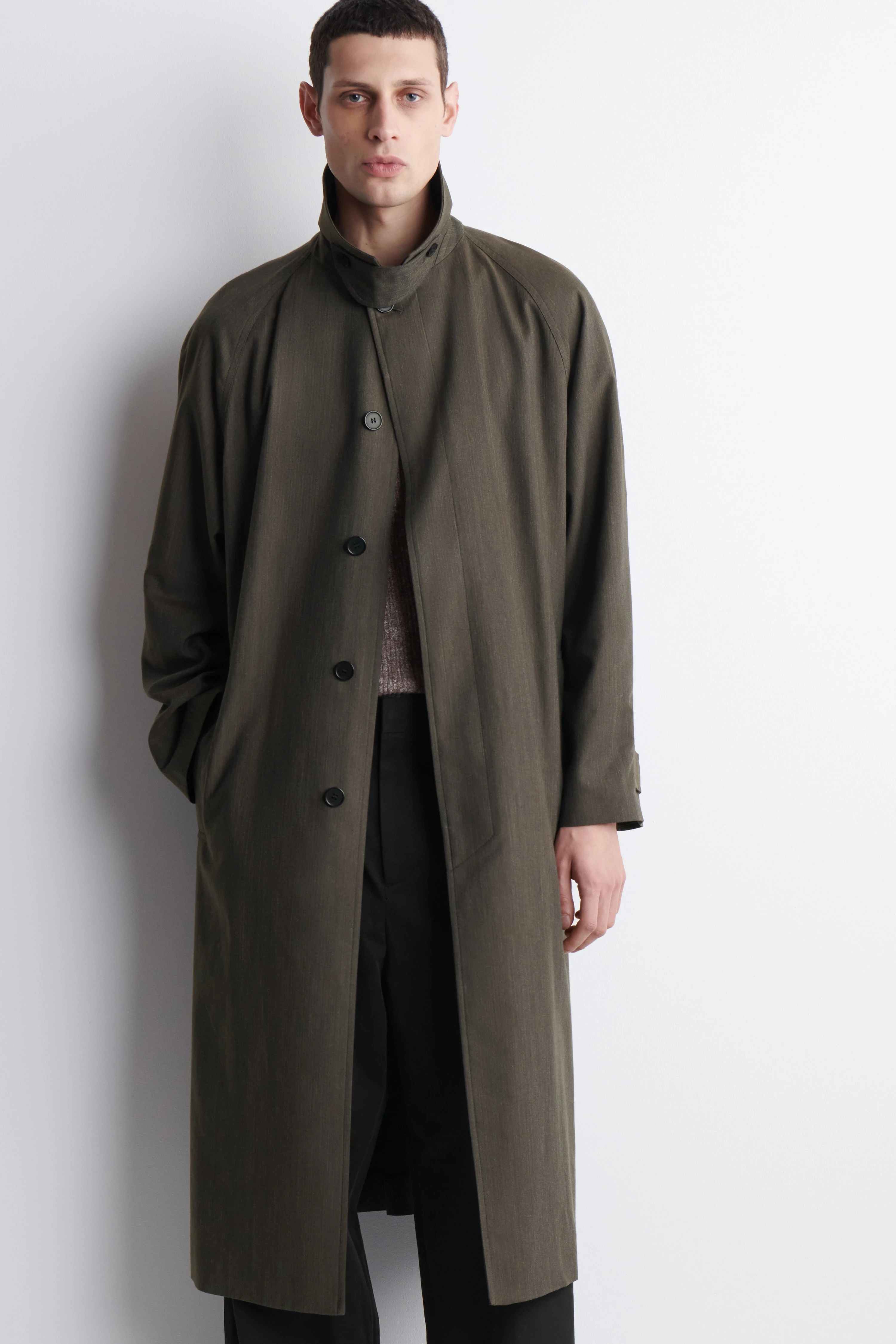 LIGHTWEIGHT COTTON-HERRINGBONE TRENCH COAT - 5