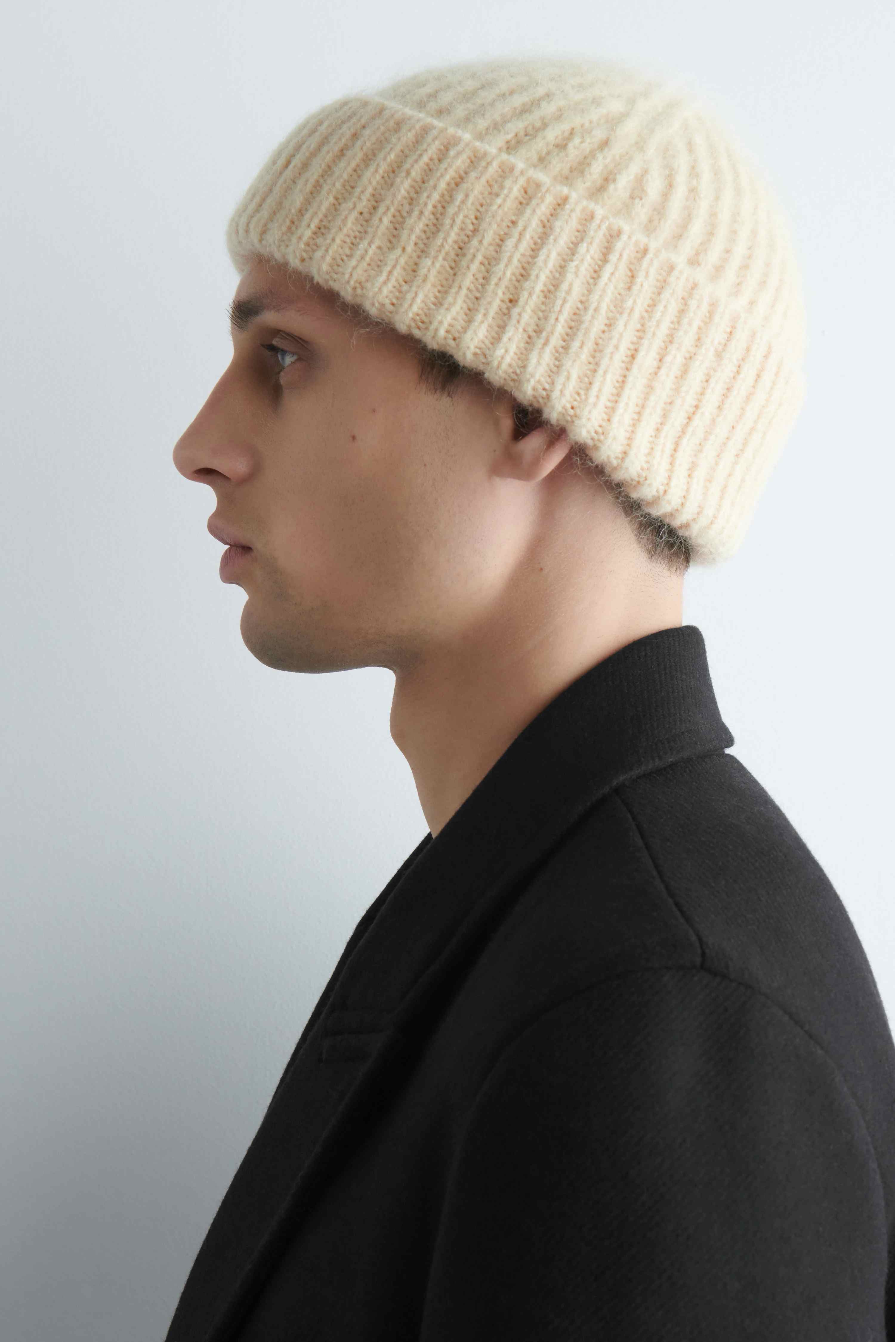 SPACE-DYED BRUSHED WOOL-BLEND BEANIE - 2