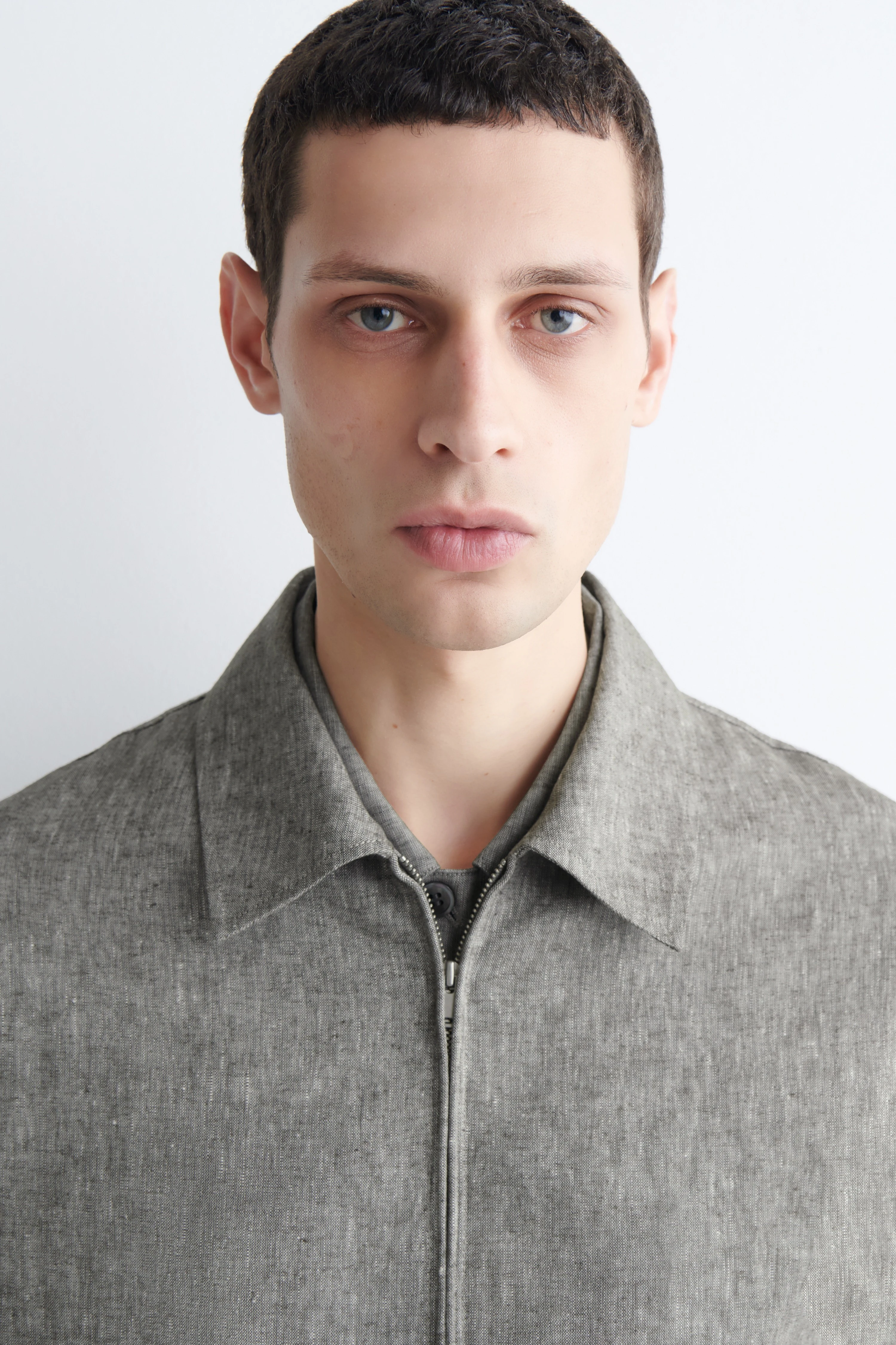 LINEN BLOUSON JACKET - 6