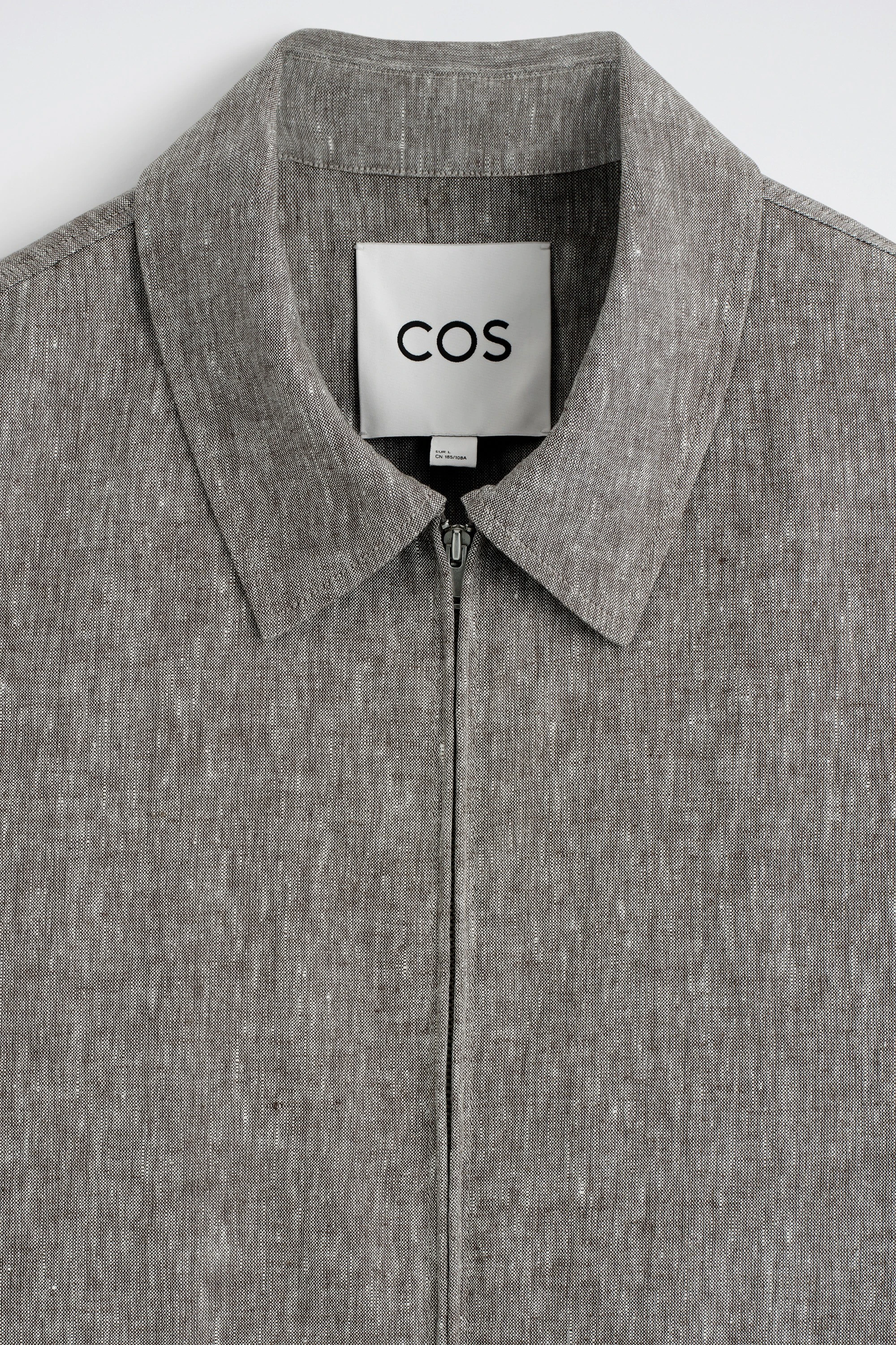 LINEN BLOUSON JACKET - 8