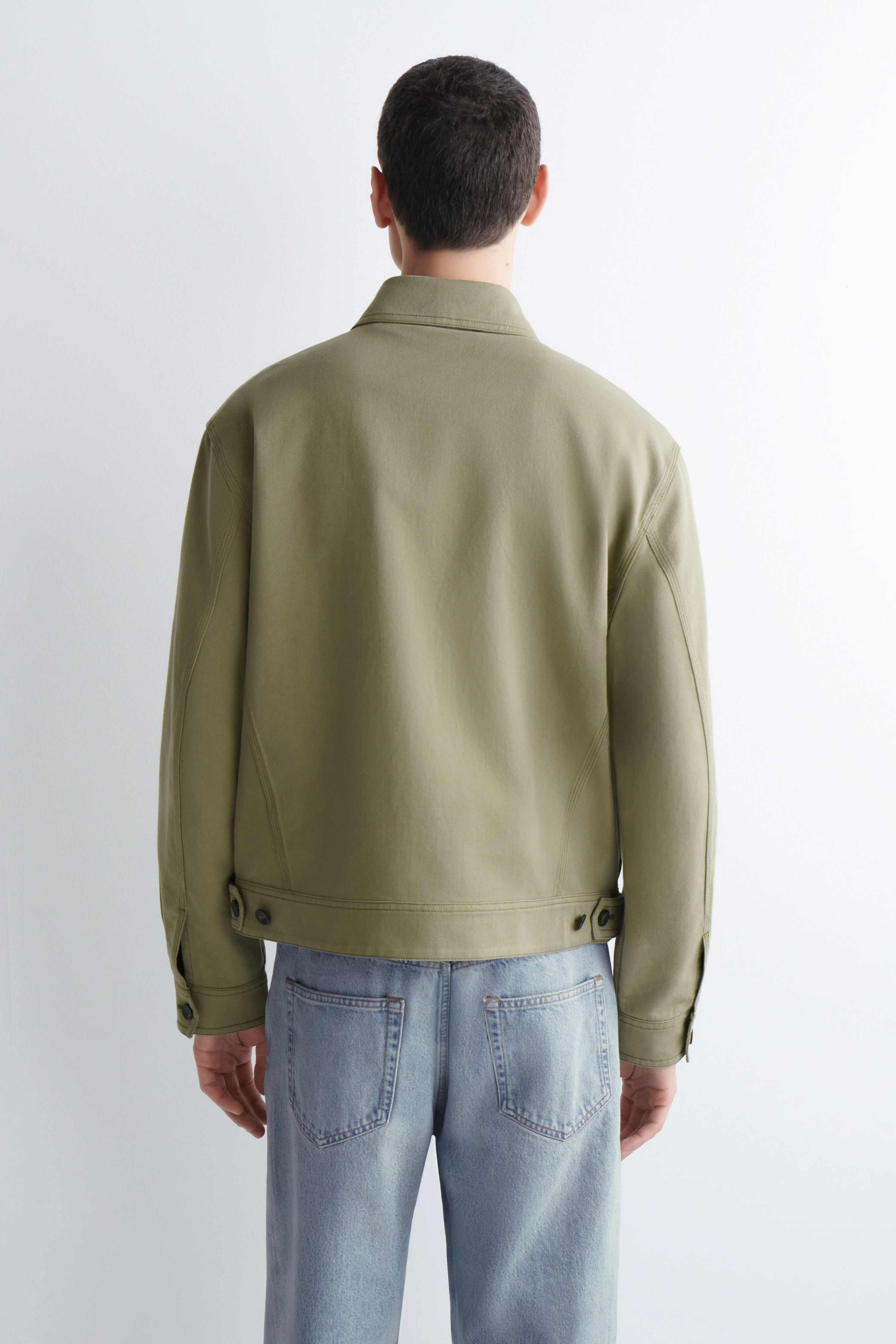 COTTON-BLEND ZIP-UP UTILITY JACKET - 2