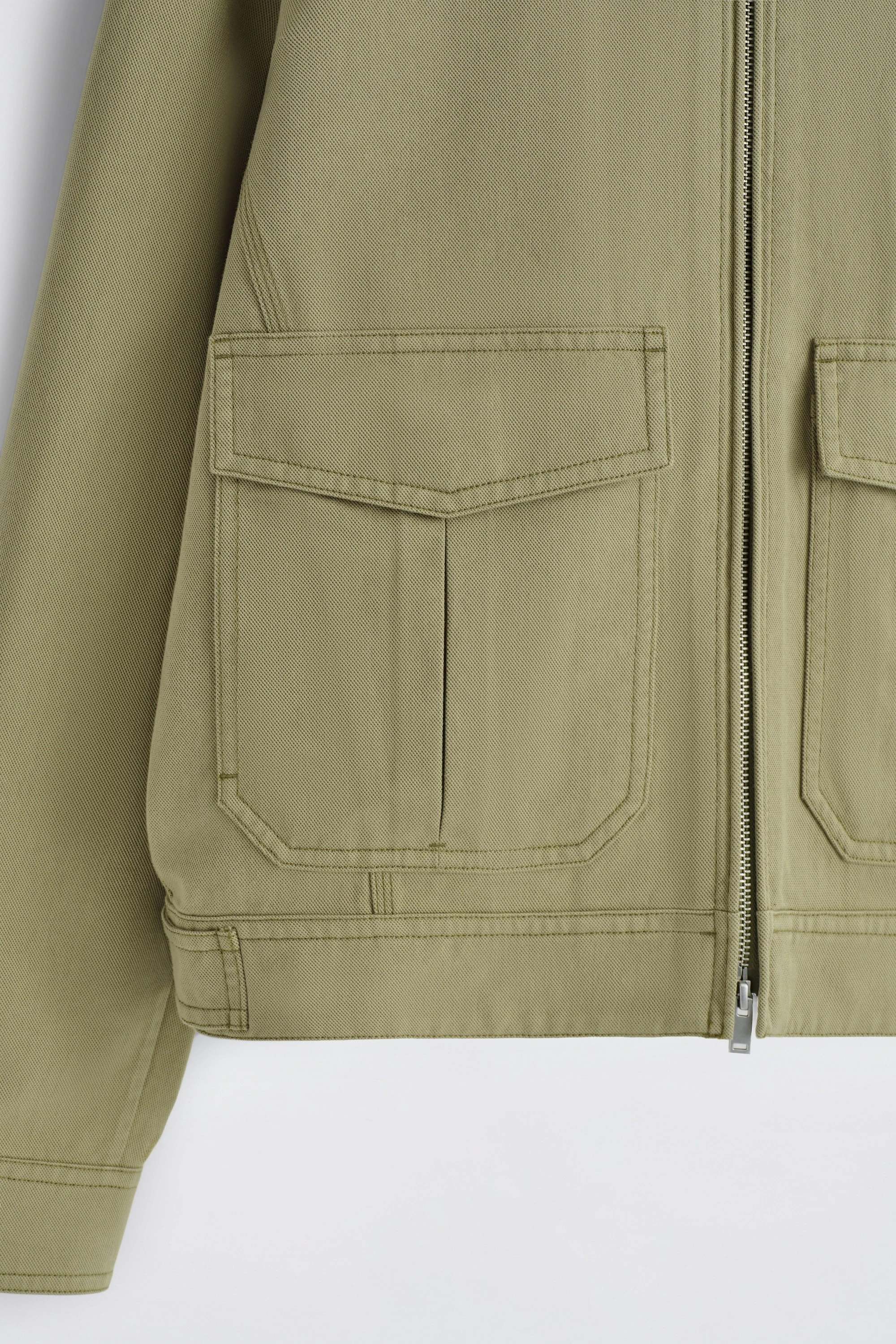 COTTON-BLEND ZIP-UP UTILITY JACKET - 7