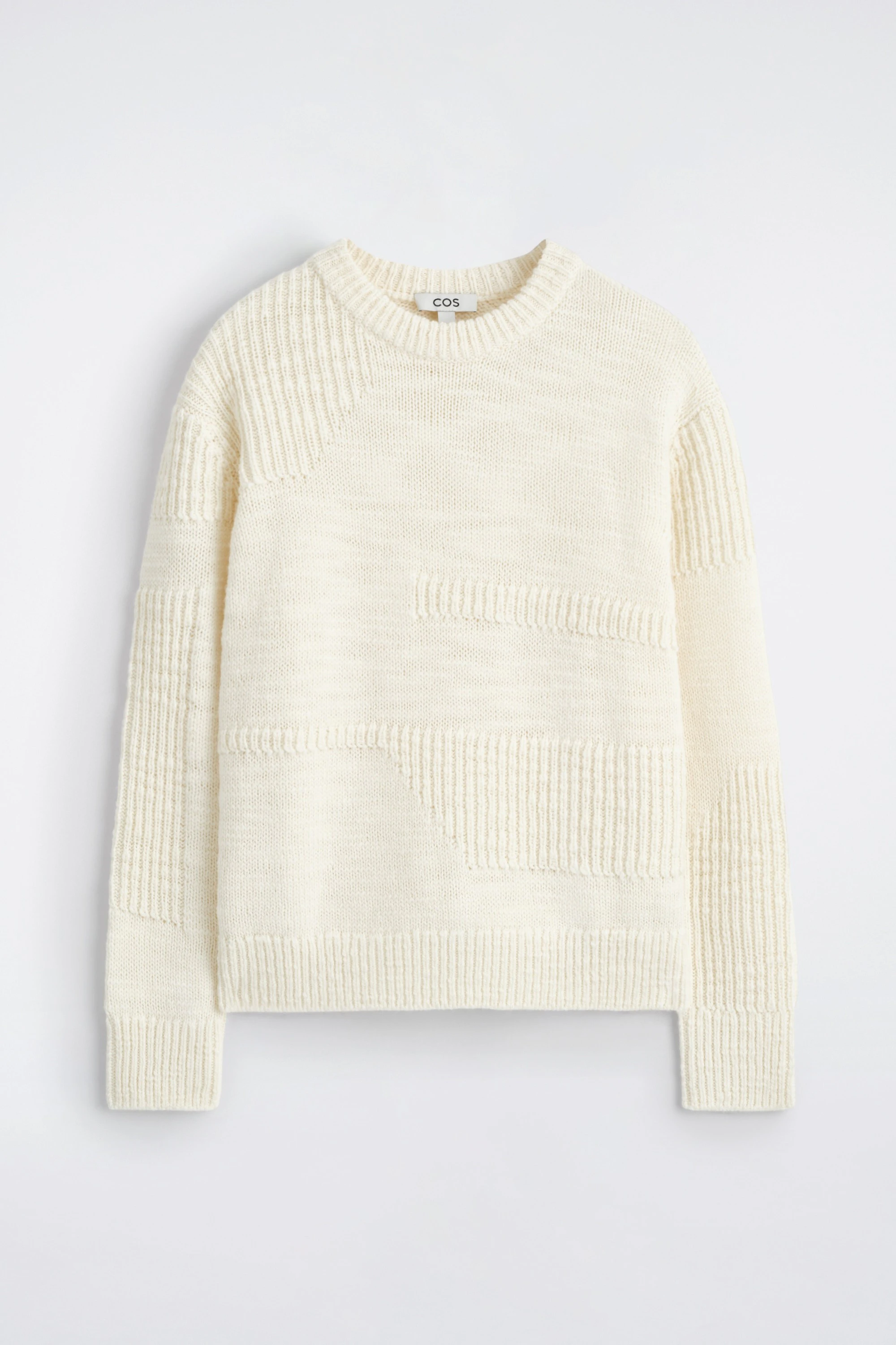 LADDER-STITCH WOOL JUMPER - 6