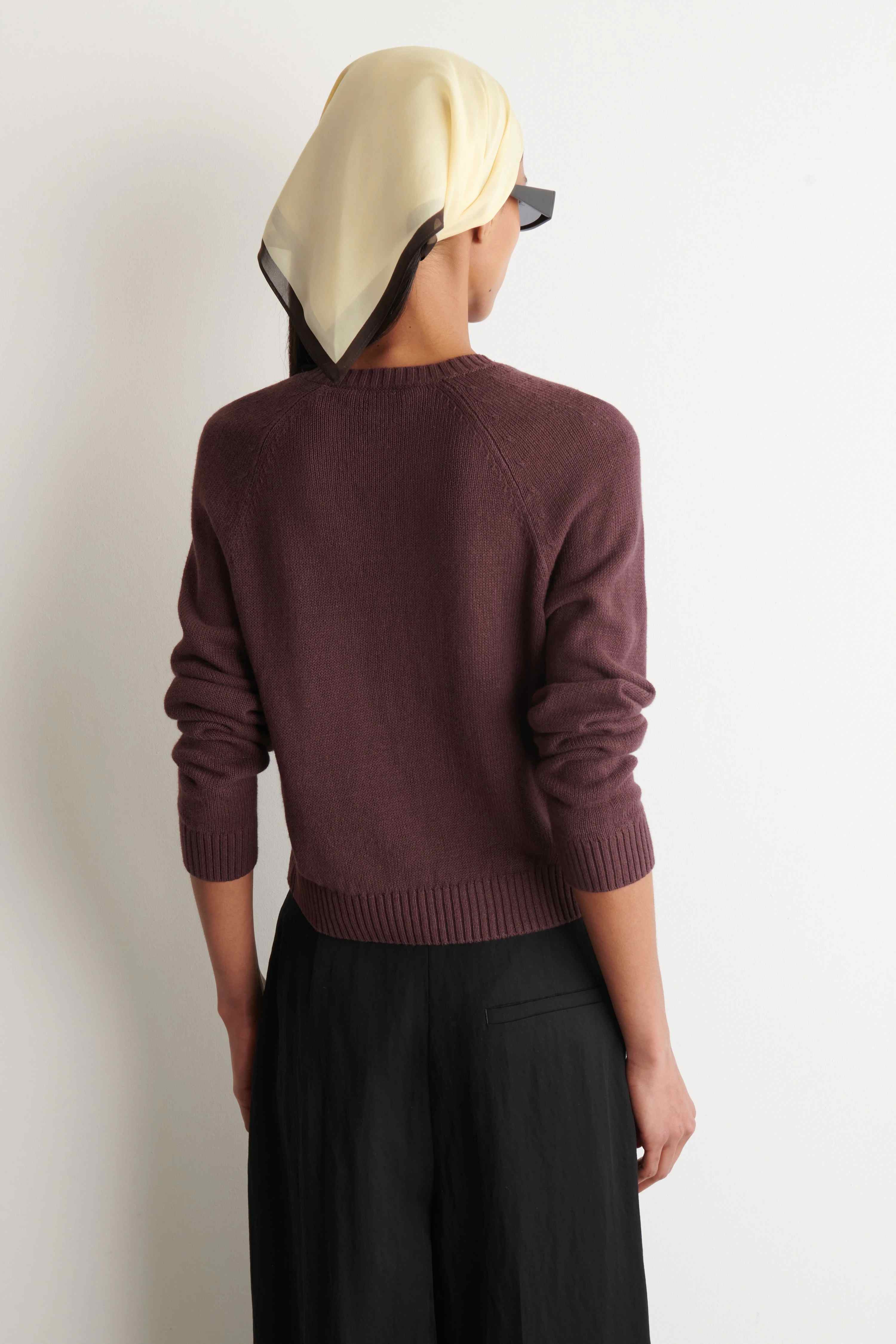 KNITTED LINEN CARDIGAN