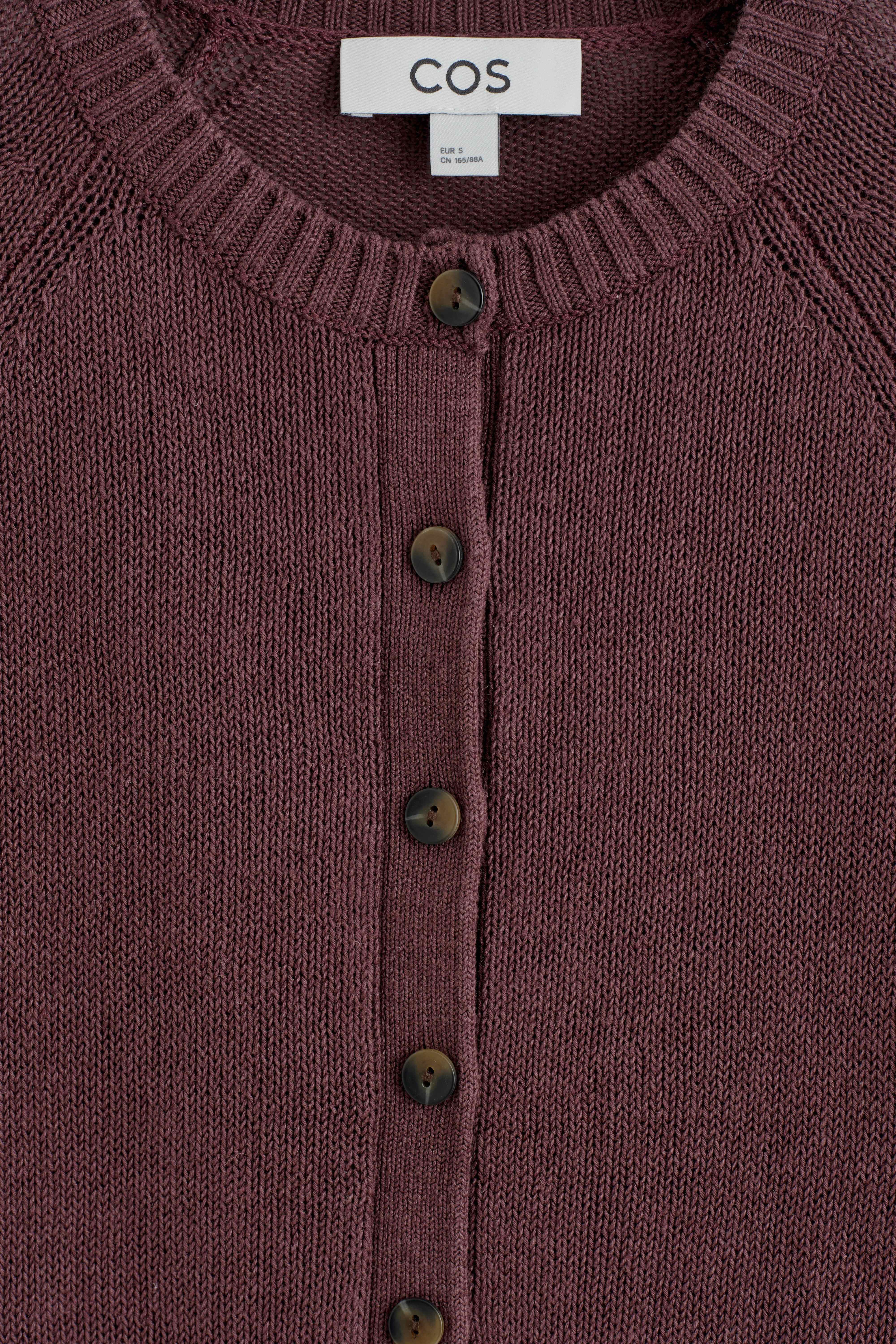 KNITTED LINEN CARDIGAN - 7