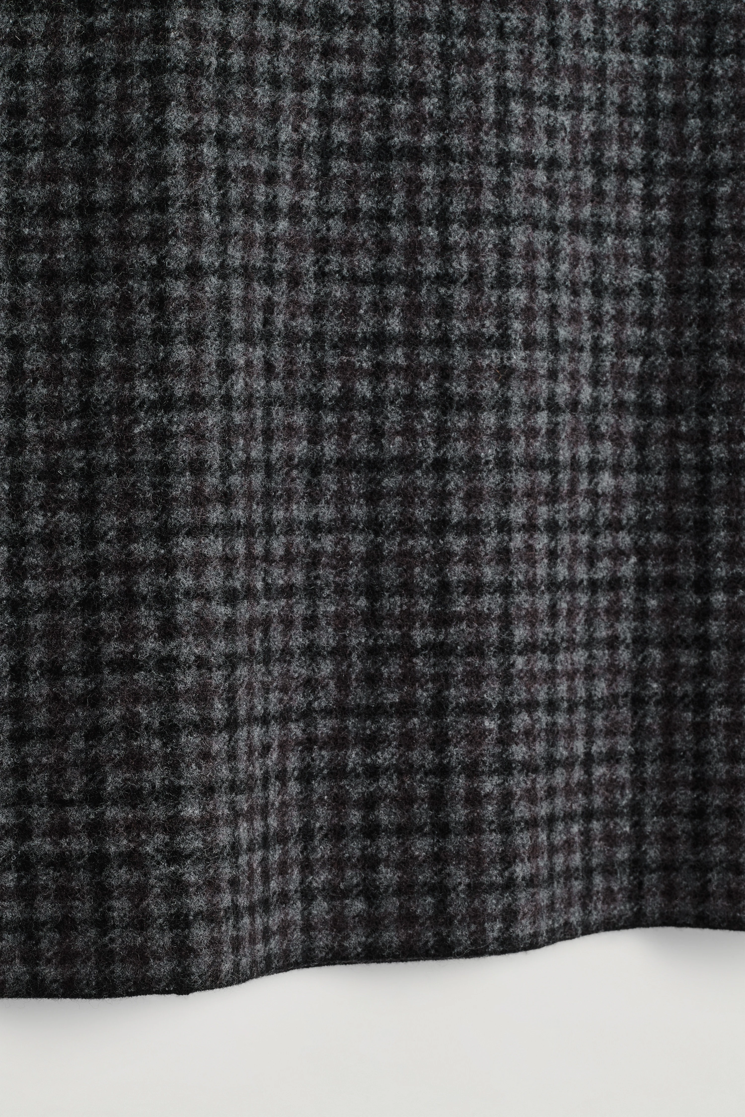 CHECKED BOILED-WOOL MINI DRESS - 2