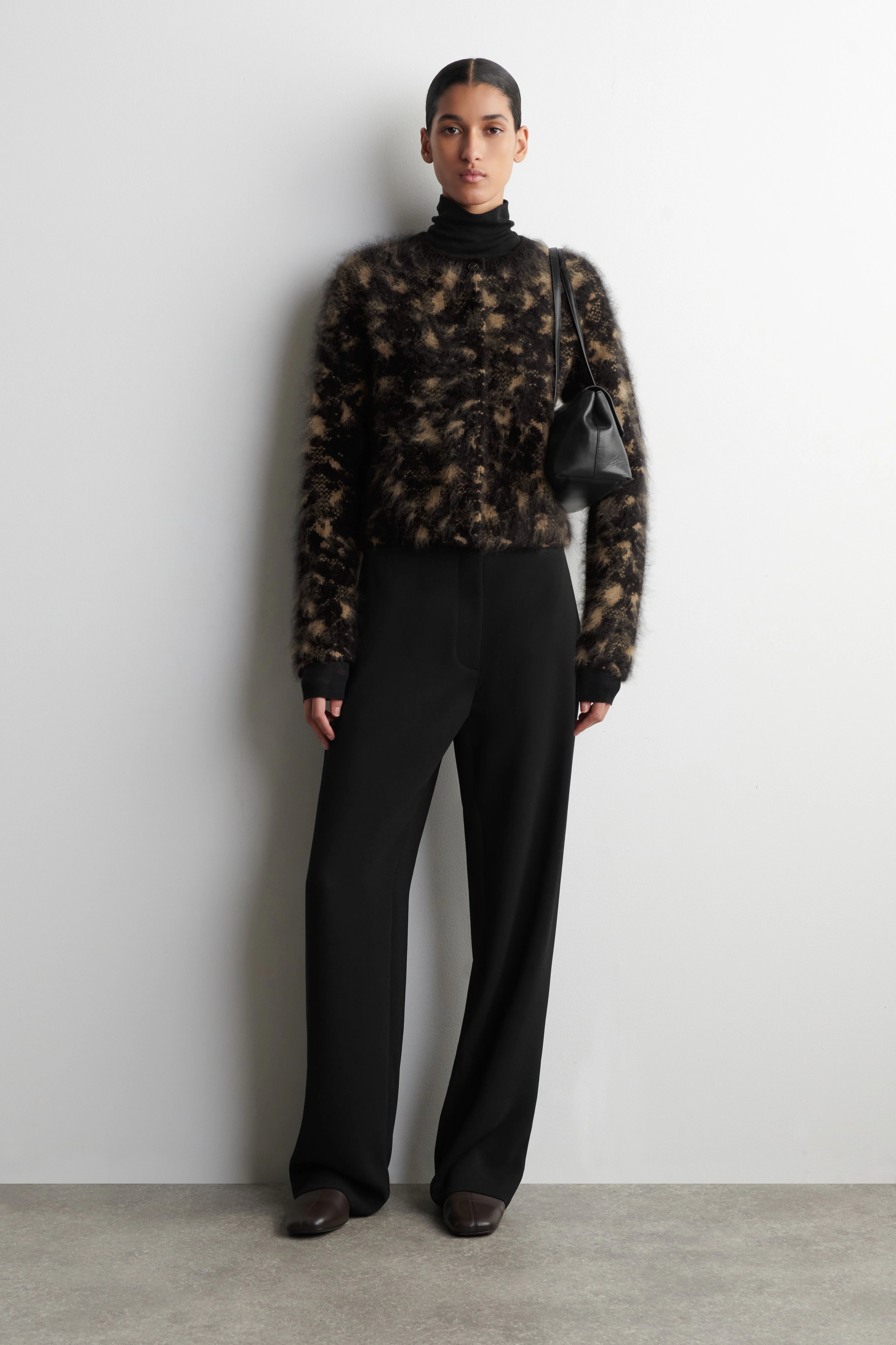 ANIMAL-JACQUARD MERINO WOOL CARDIGAN - 3