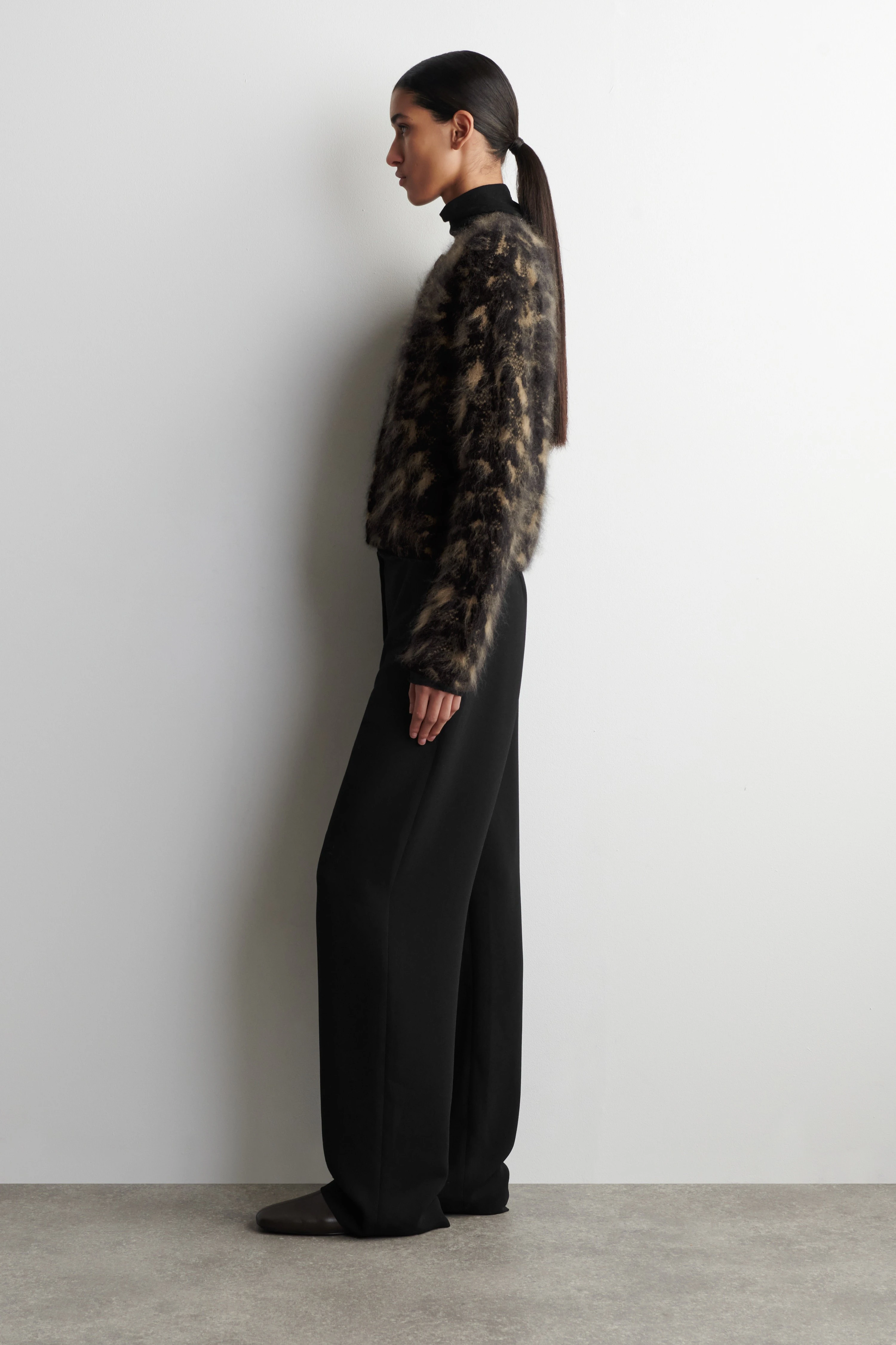 ANIMAL-JACQUARD MERINO WOOL CARDIGAN - 4