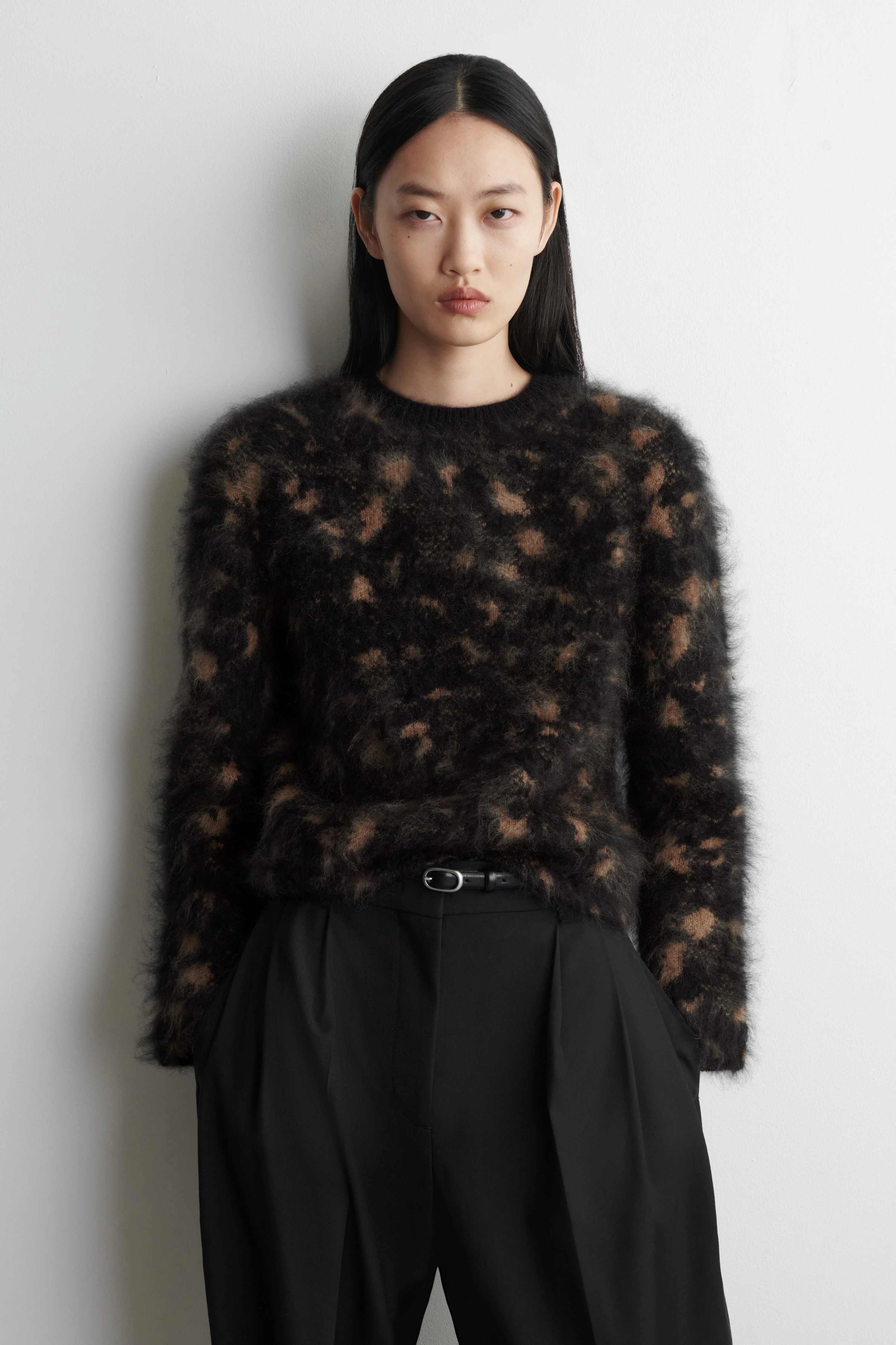 ANIMAL-JACQUARD MERINO WOOL JUMPER - 1