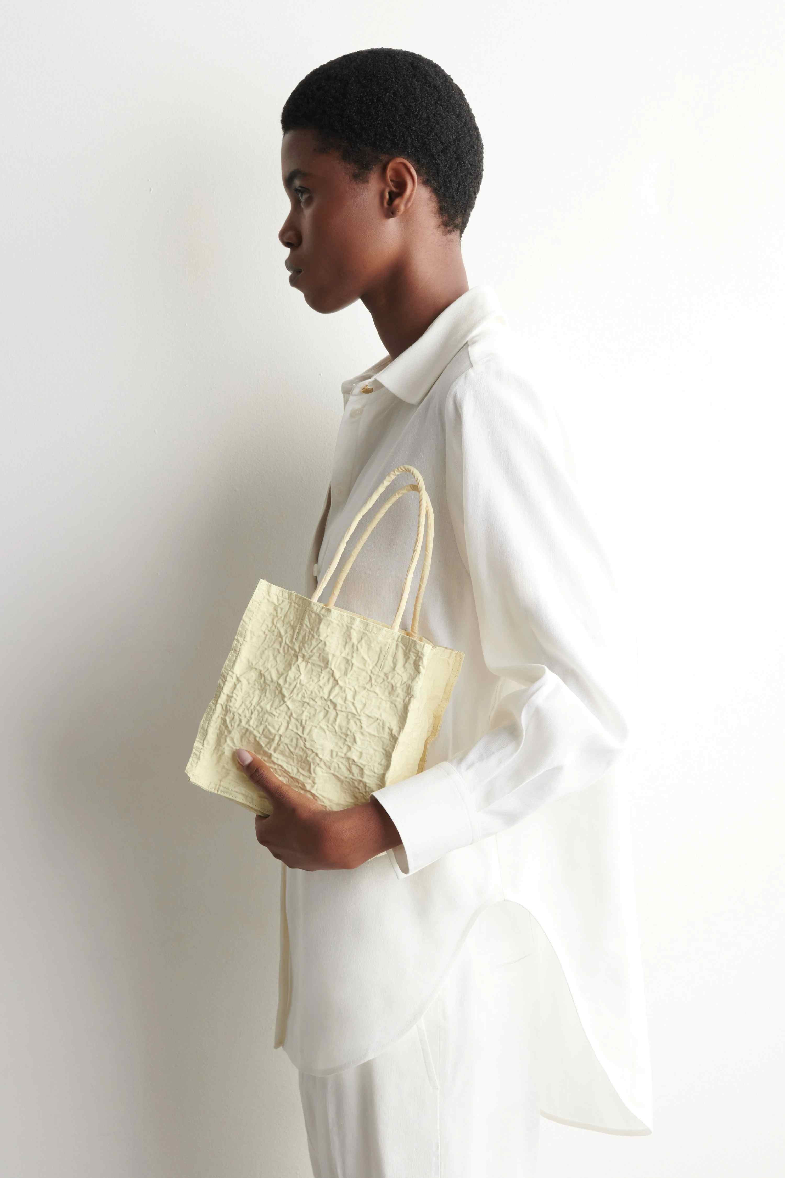 MINI CRINKLED TOTE BAG