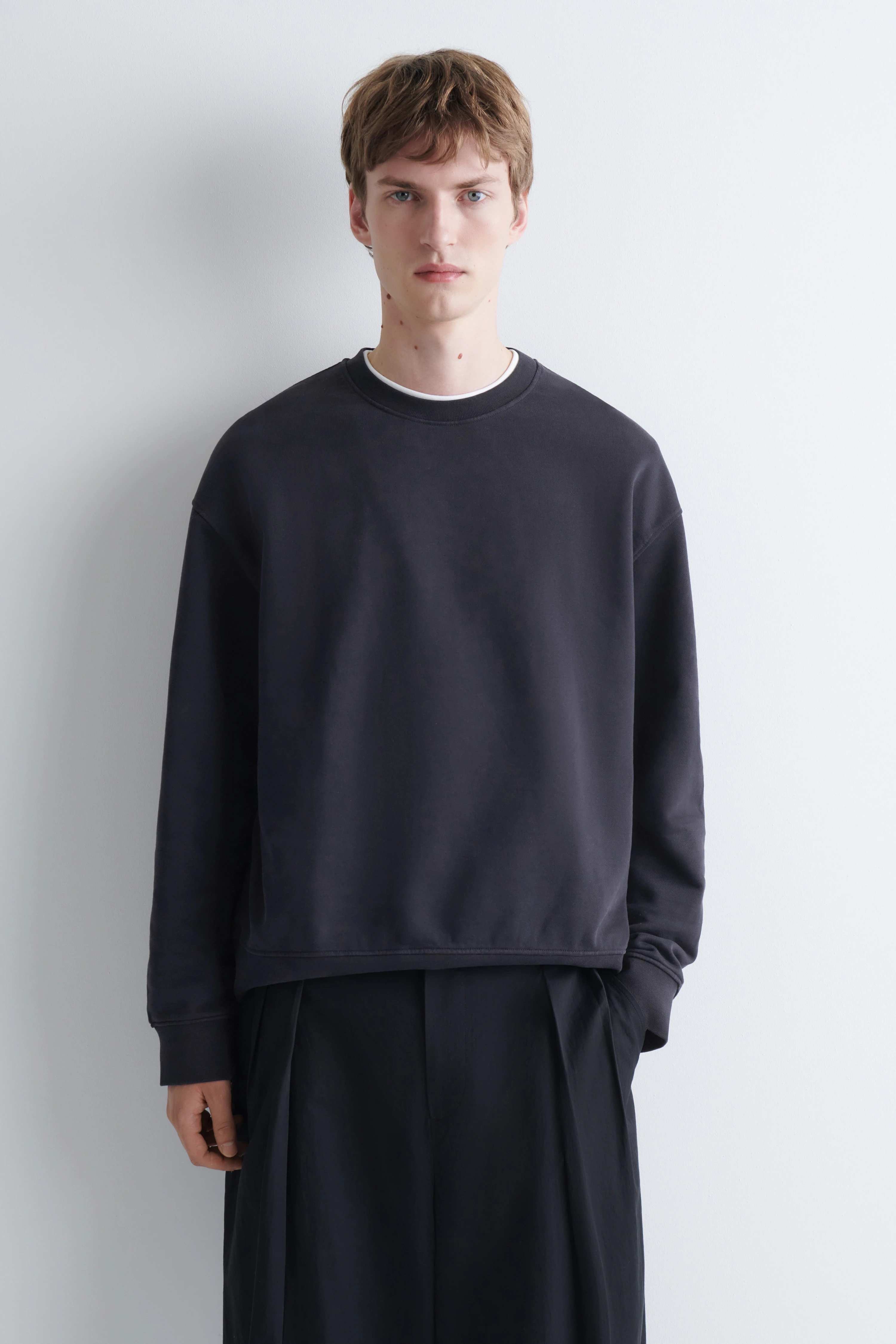 WASHED-COTTON SWEATSHIRT - 1