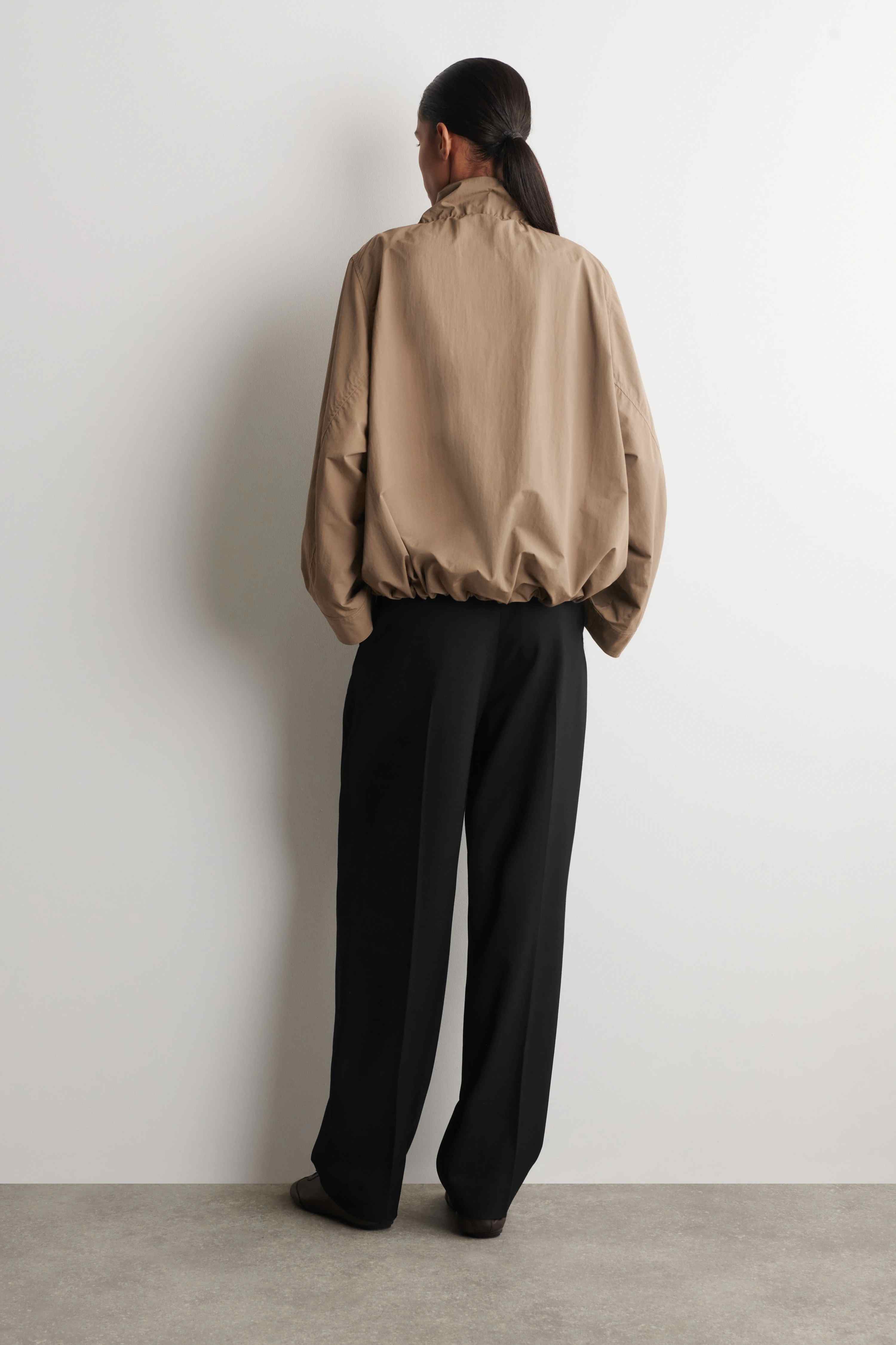 NYLON FUNNEL-NECK JACKET - 2