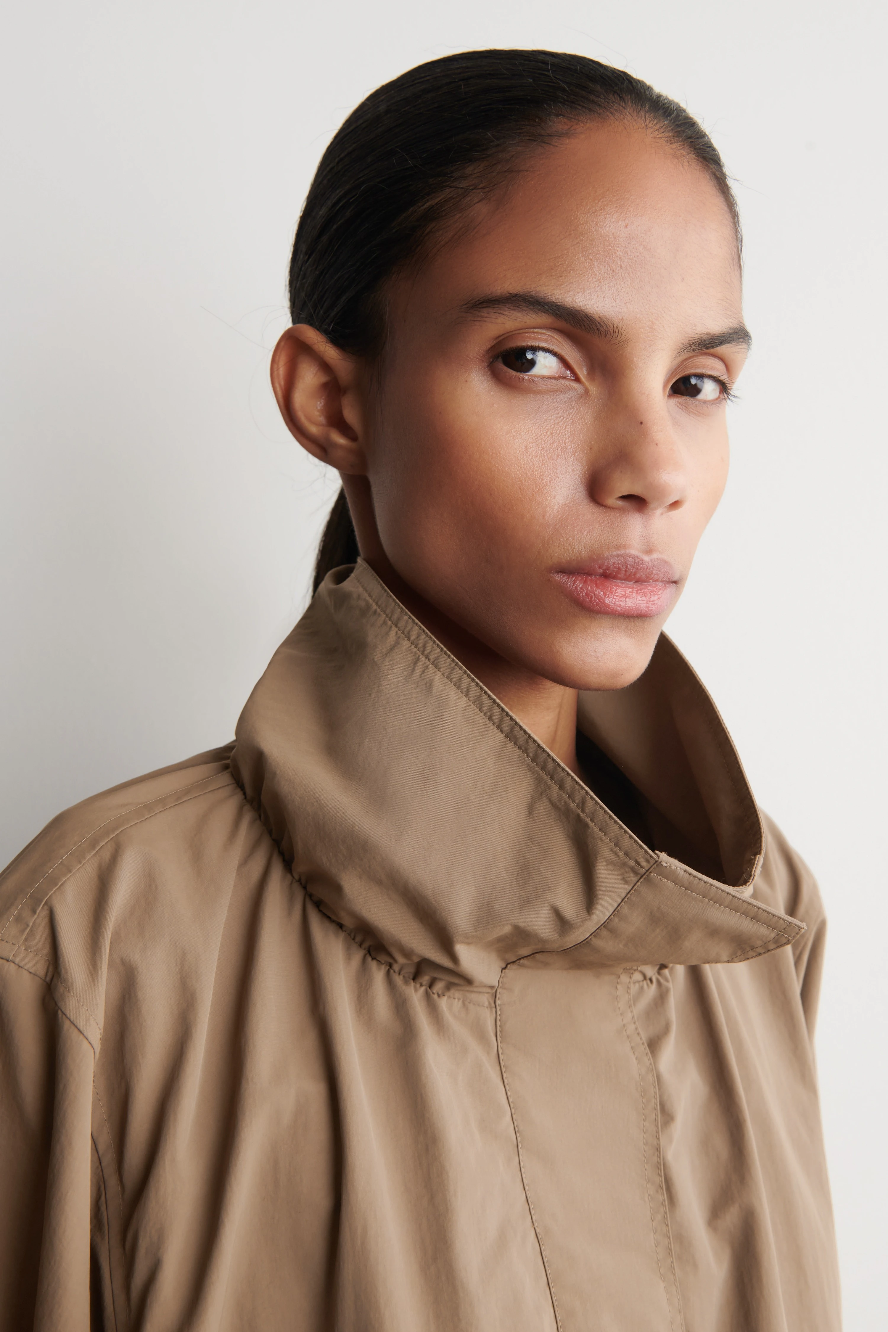 NYLON FUNNEL-NECK JACKET - 3