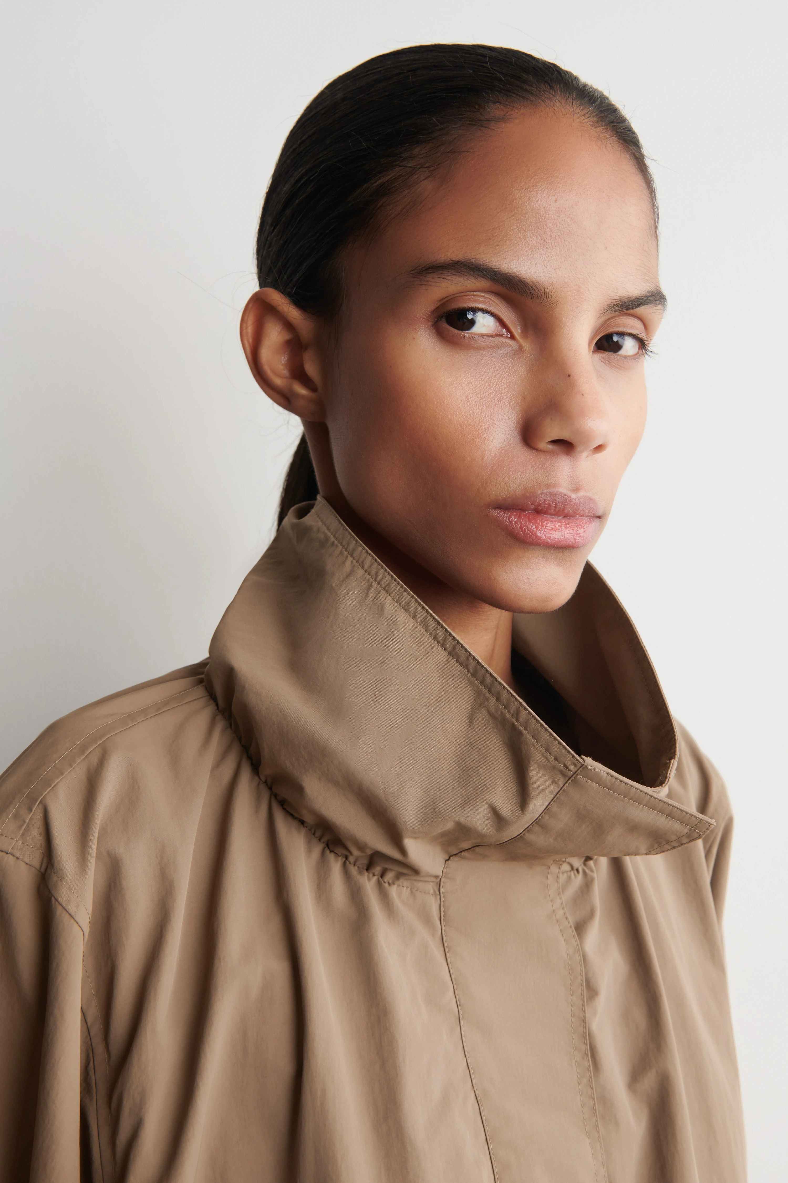 NYLON FUNNEL-NECK JACKET - 3