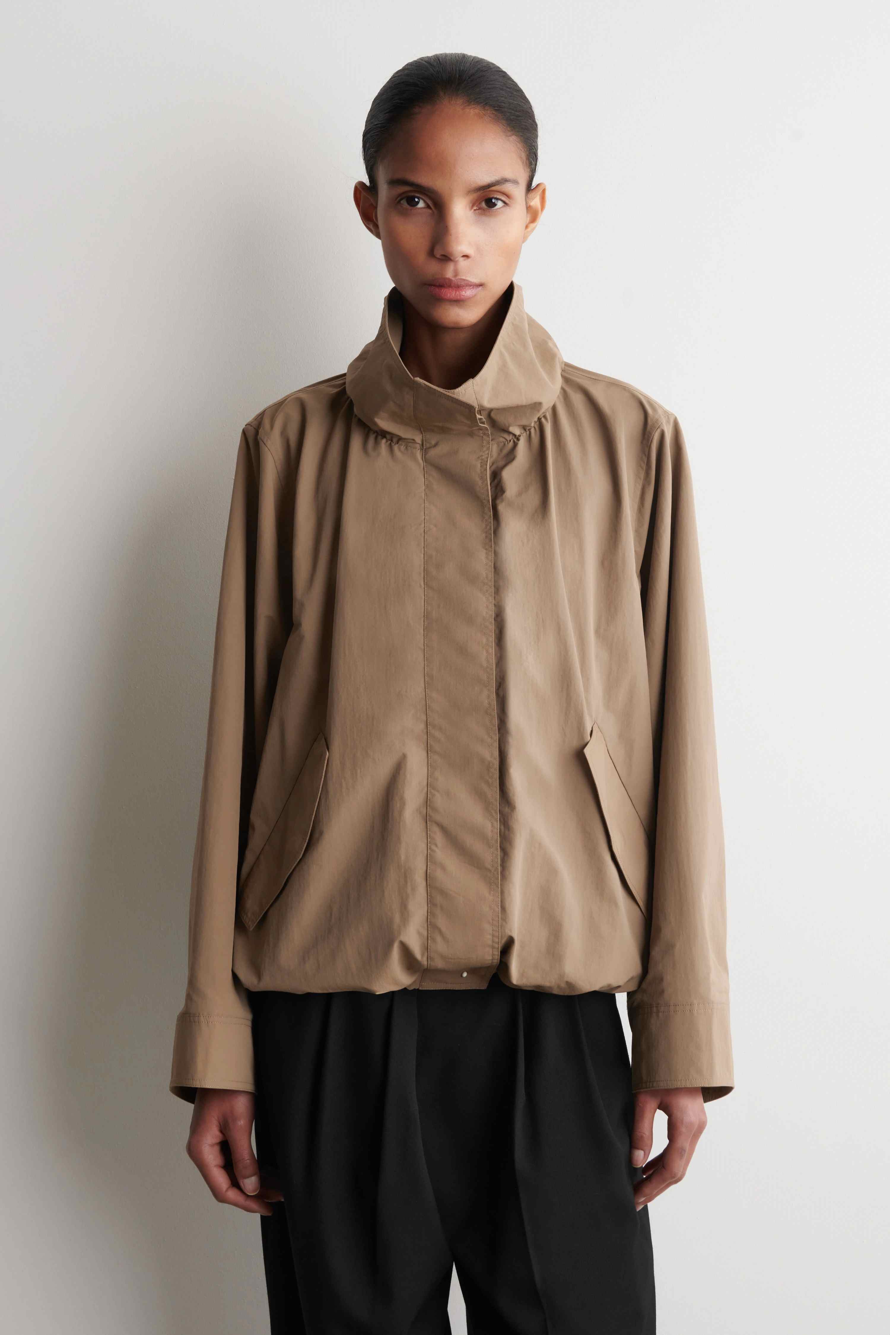 NYLON FUNNEL-NECK JACKET - 4