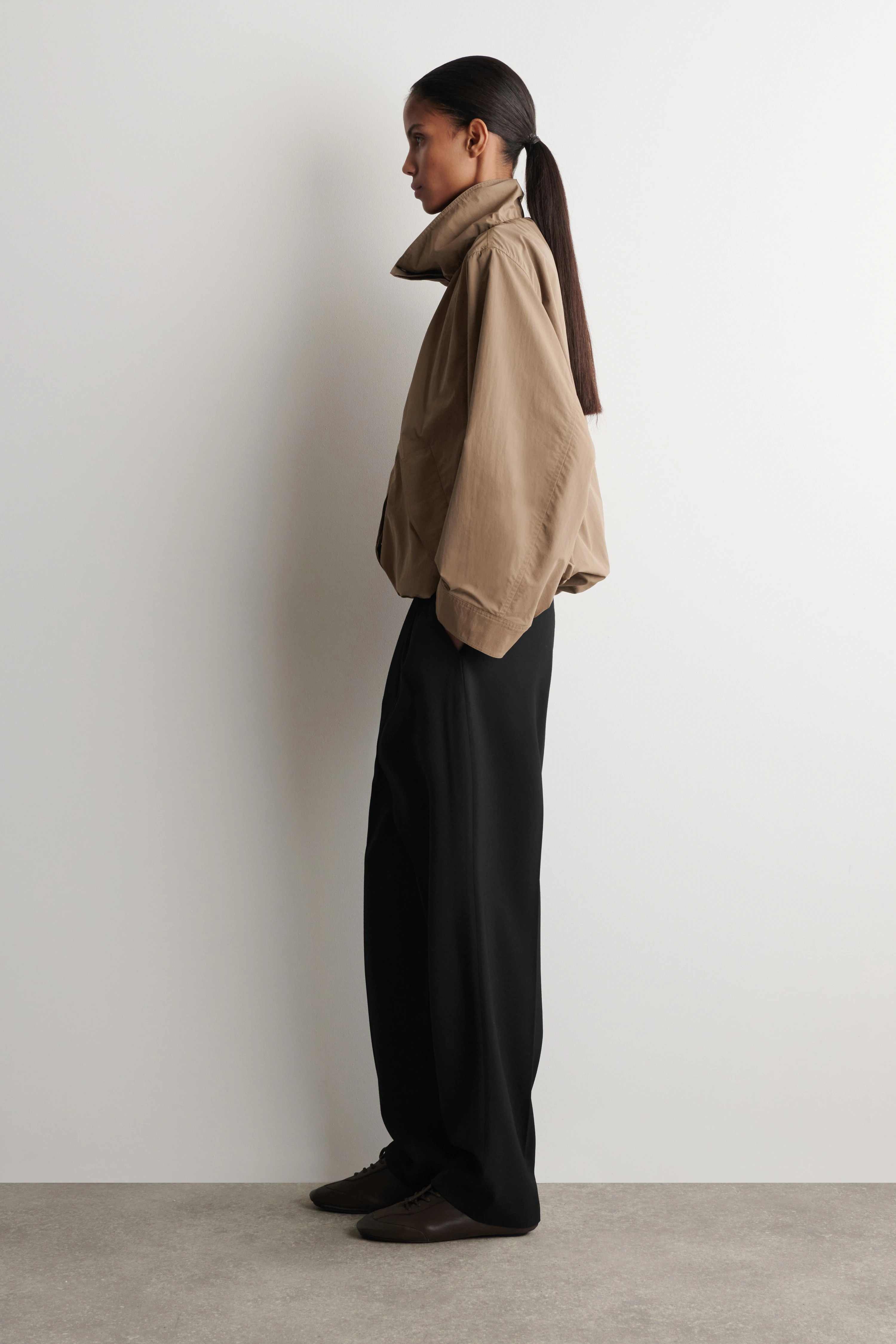 NYLON FUNNEL-NECK JACKET - 5