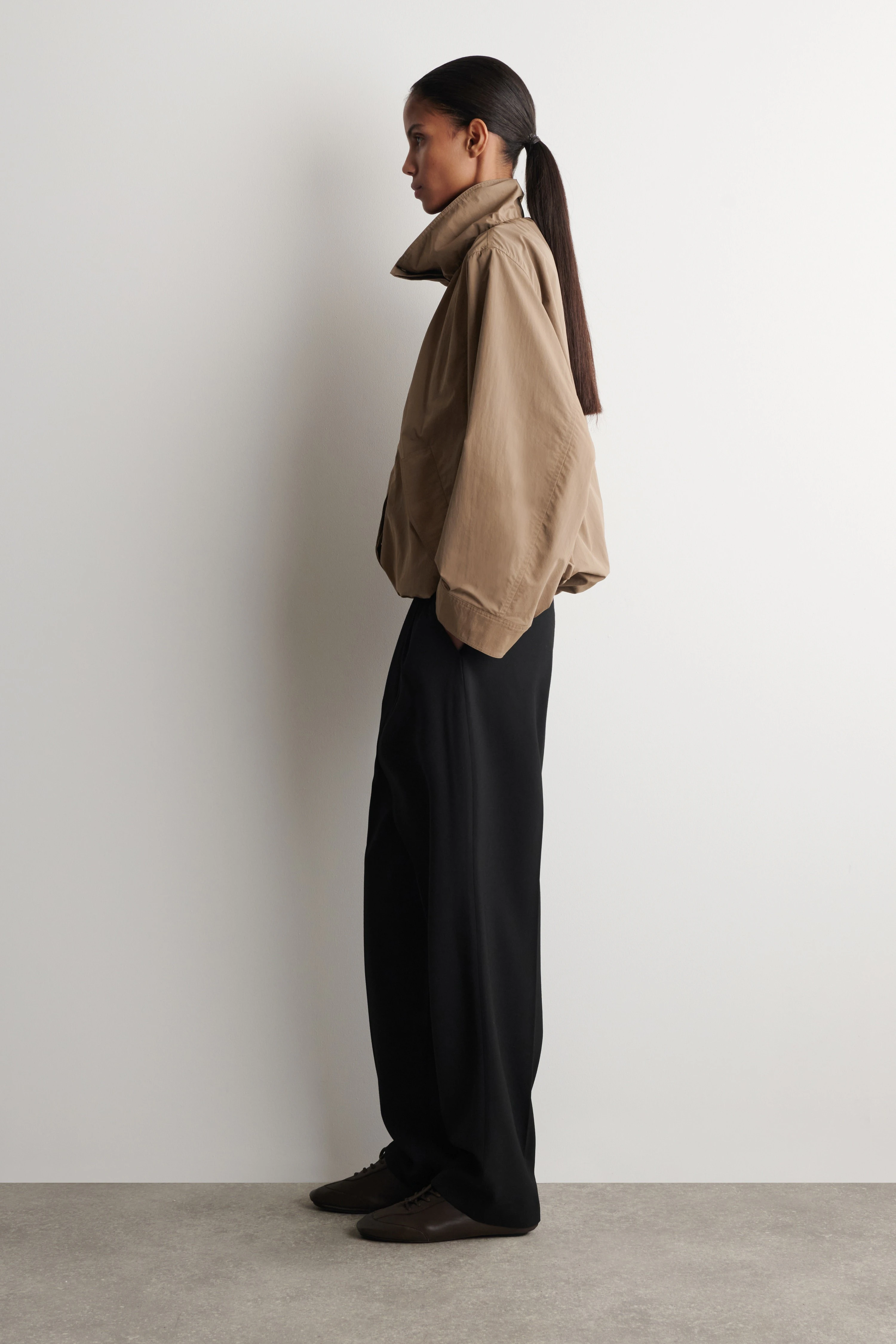 NYLON FUNNEL-NECK JACKET - 5