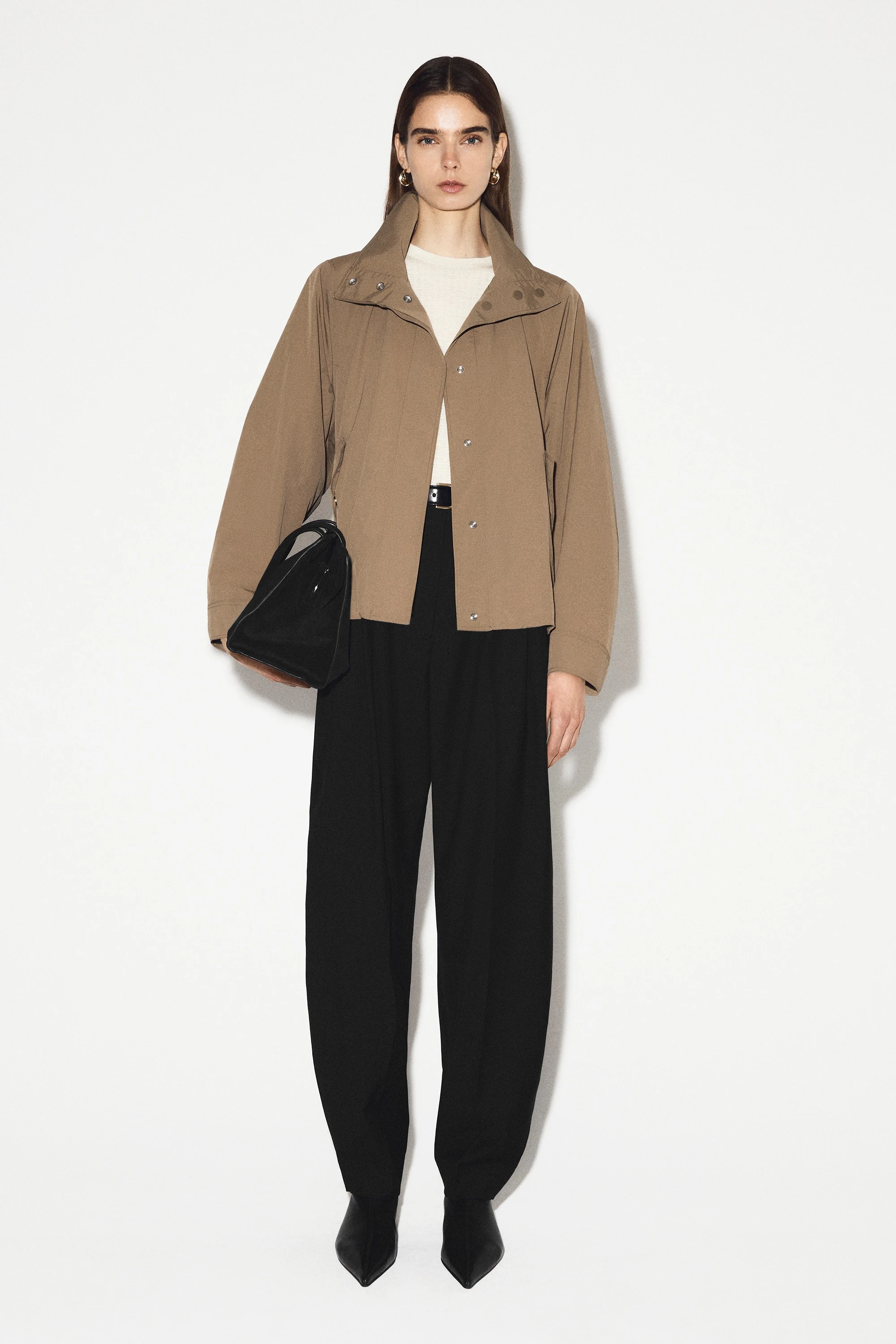 NYLON FUNNEL-NECK JACKET - 9