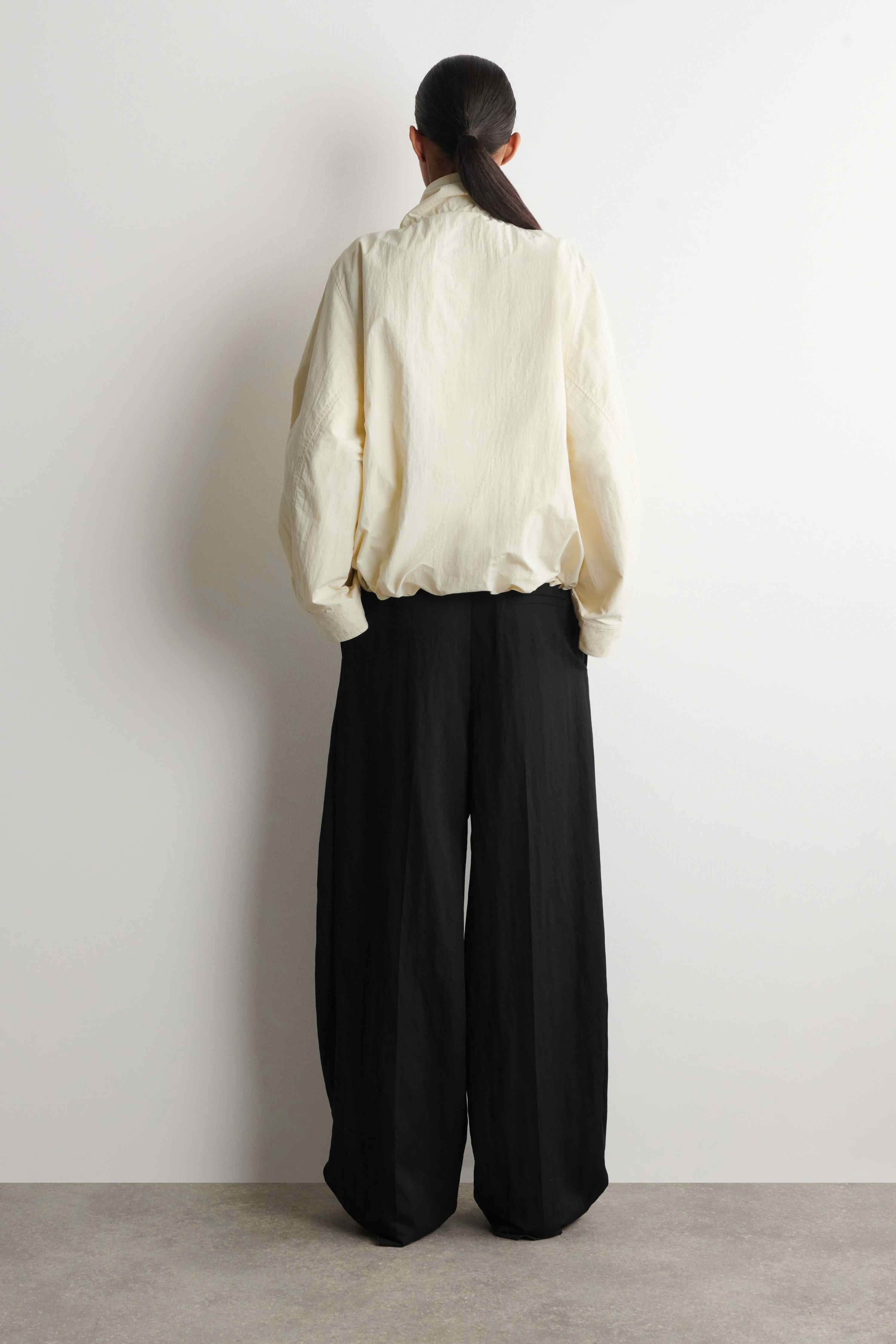 NYLON FUNNEL-NECK JACKET - 2