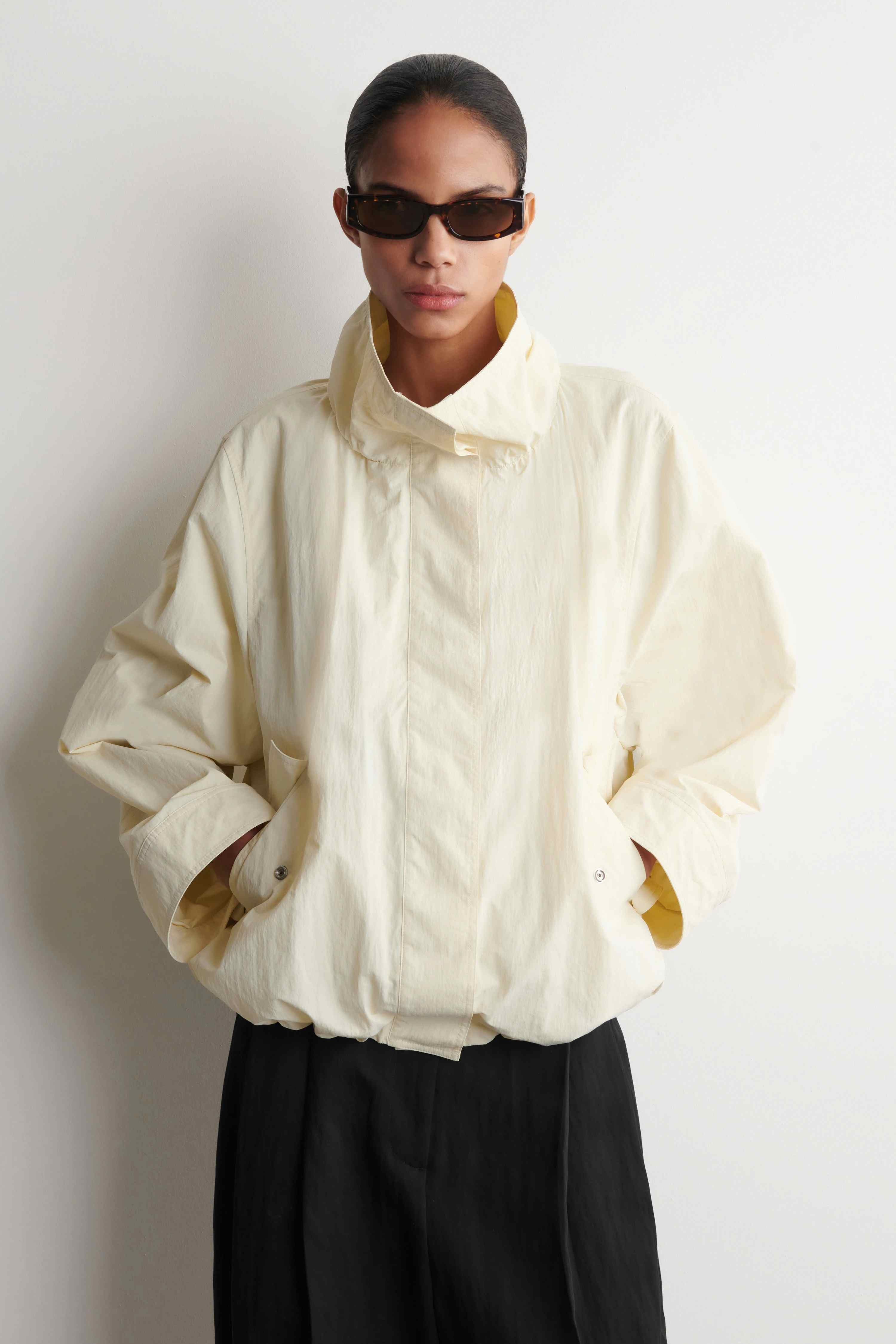 NYLON FUNNEL-NECK JACKET - 3
