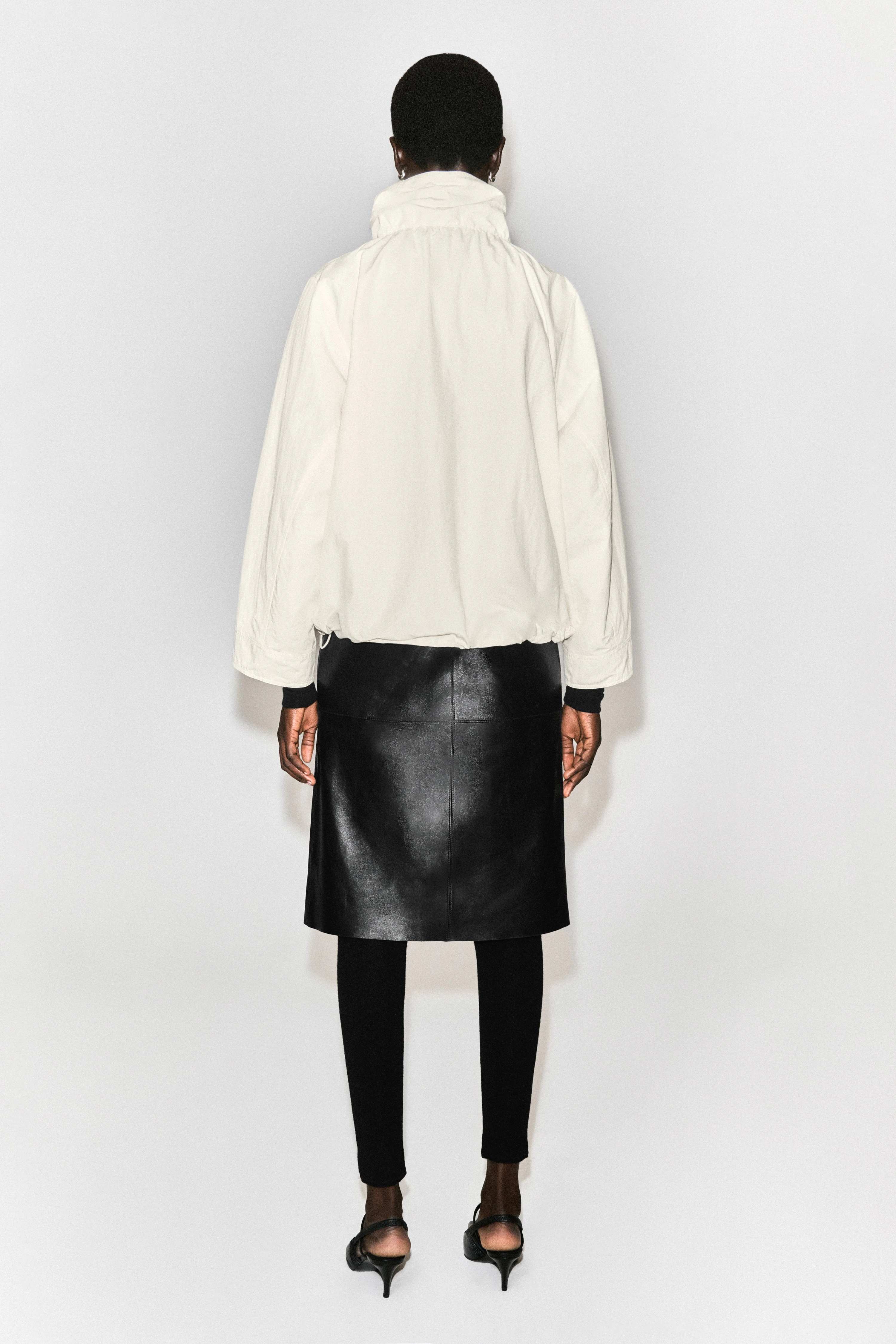 NYLON FUNNEL-NECK JACKET - 2