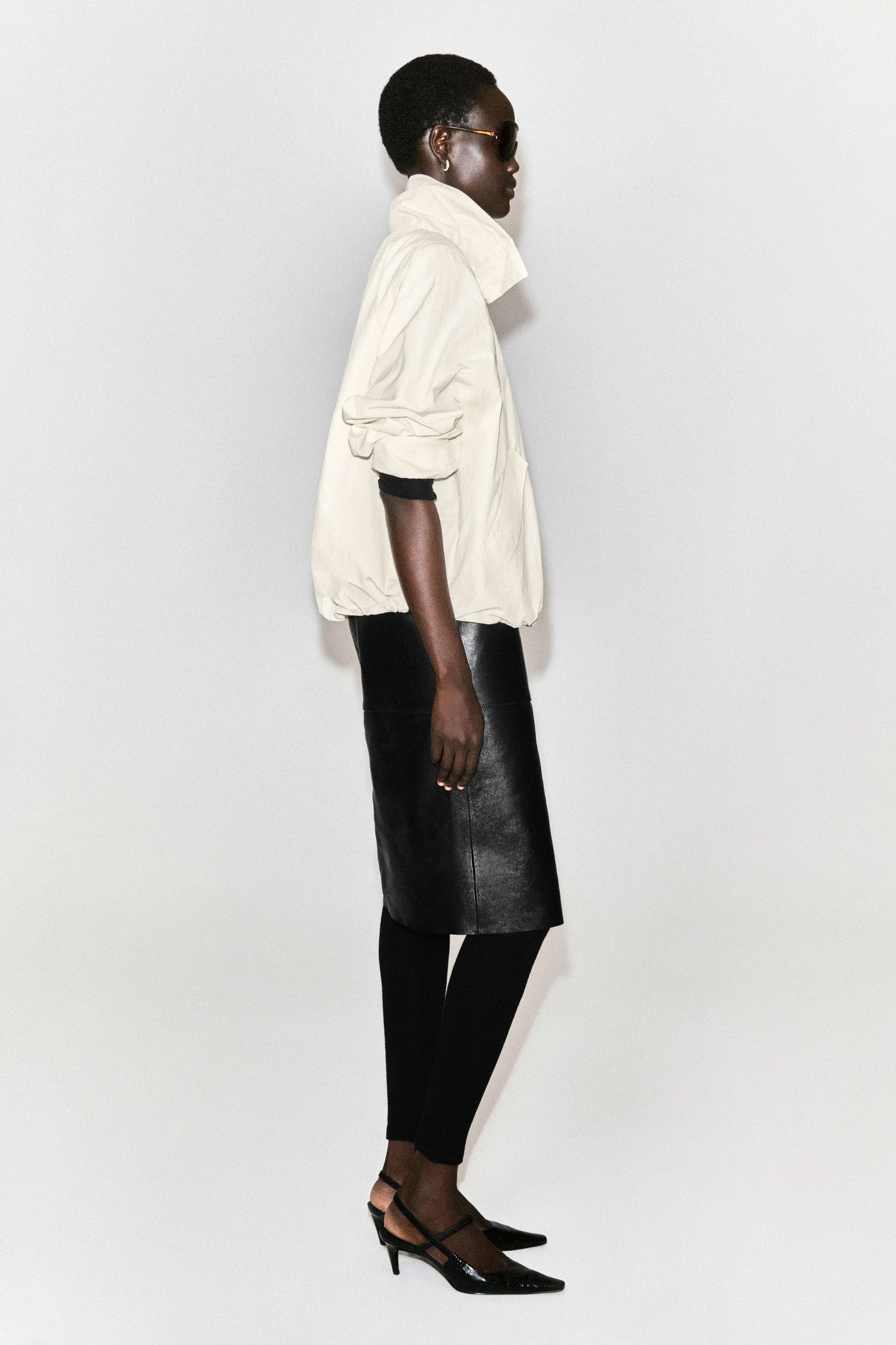 NYLON FUNNEL-NECK JACKET - 5