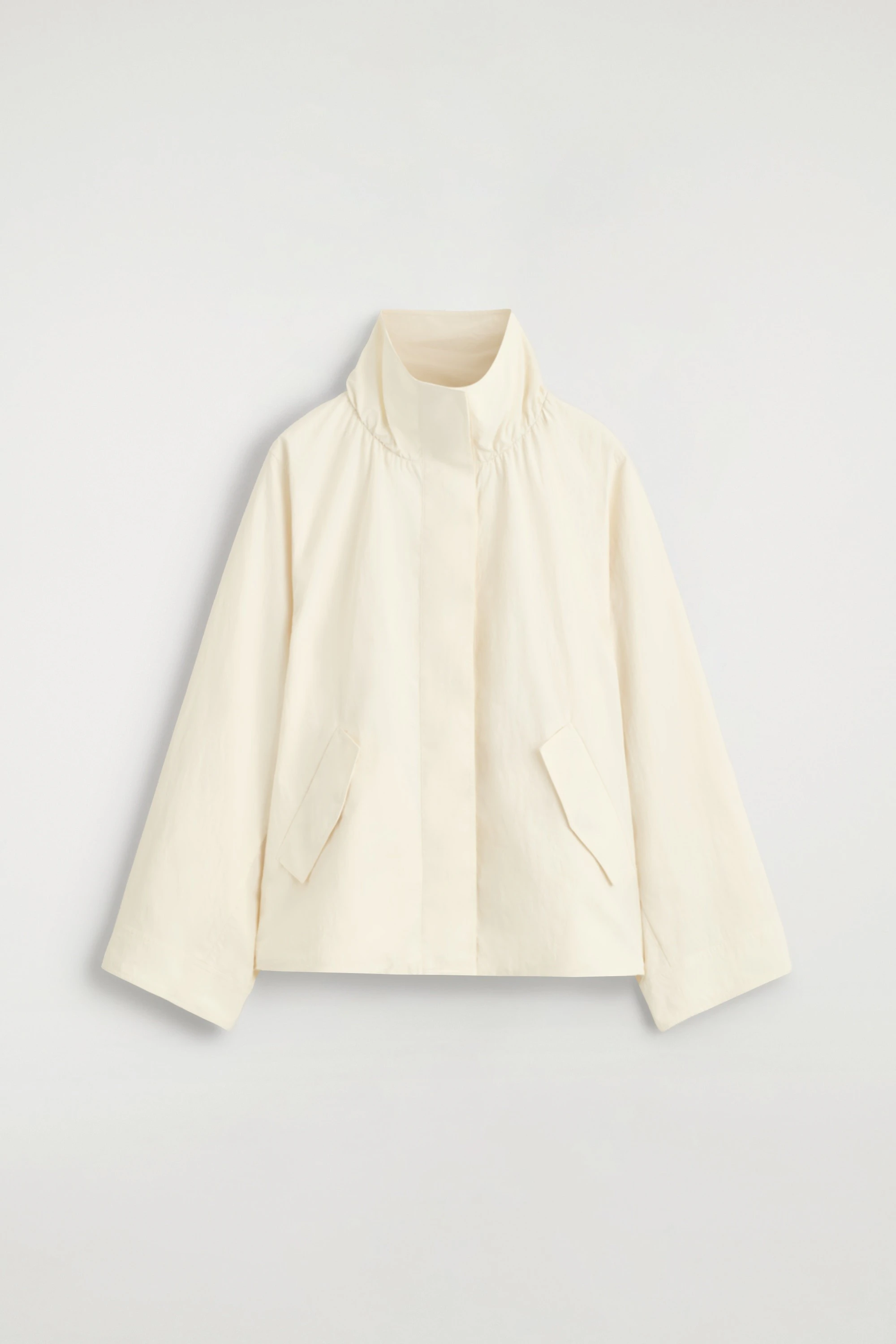 NYLON FUNNEL-NECK JACKET