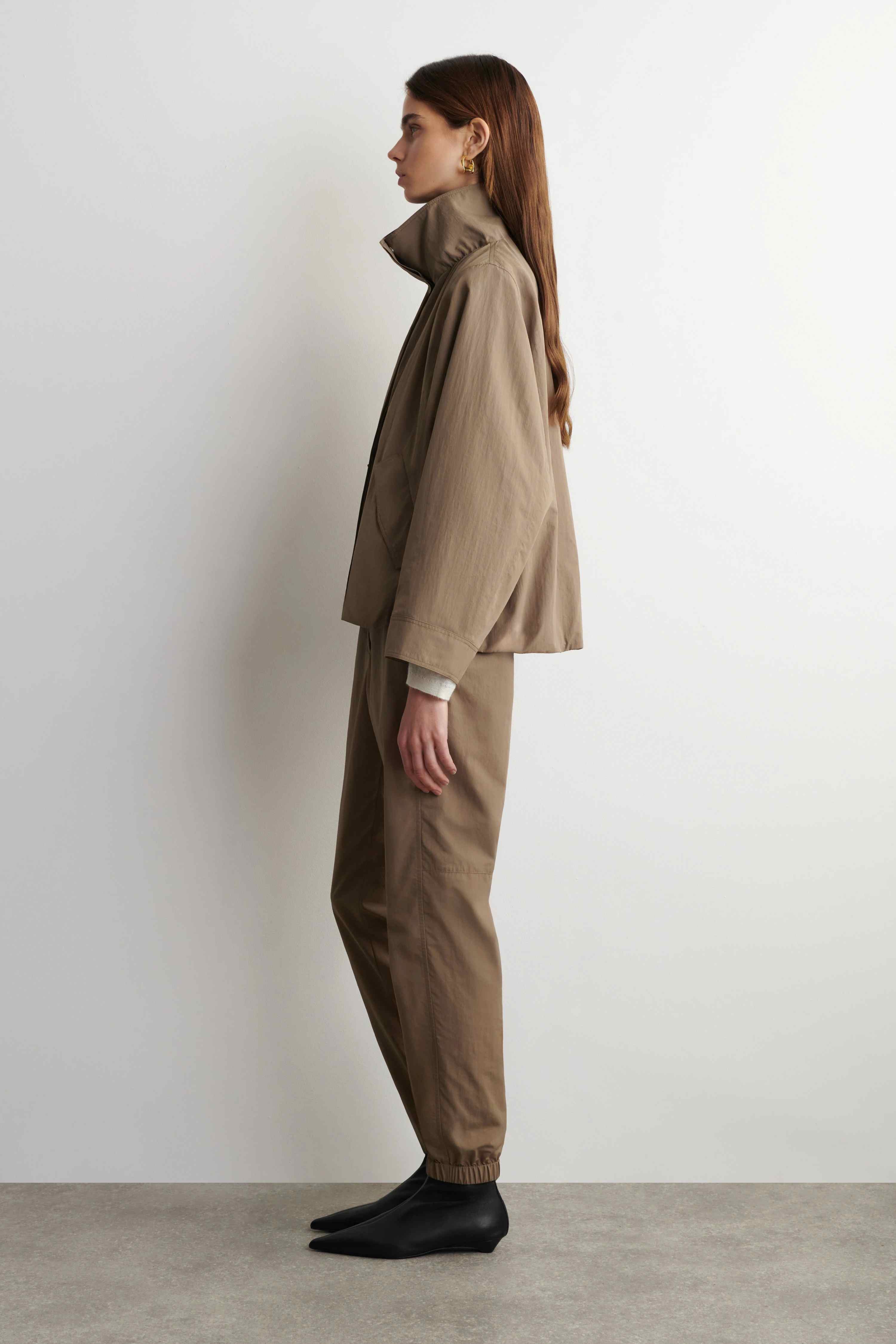 TECHNICAL NYLON BARREL-LEG TROUSERS - 3