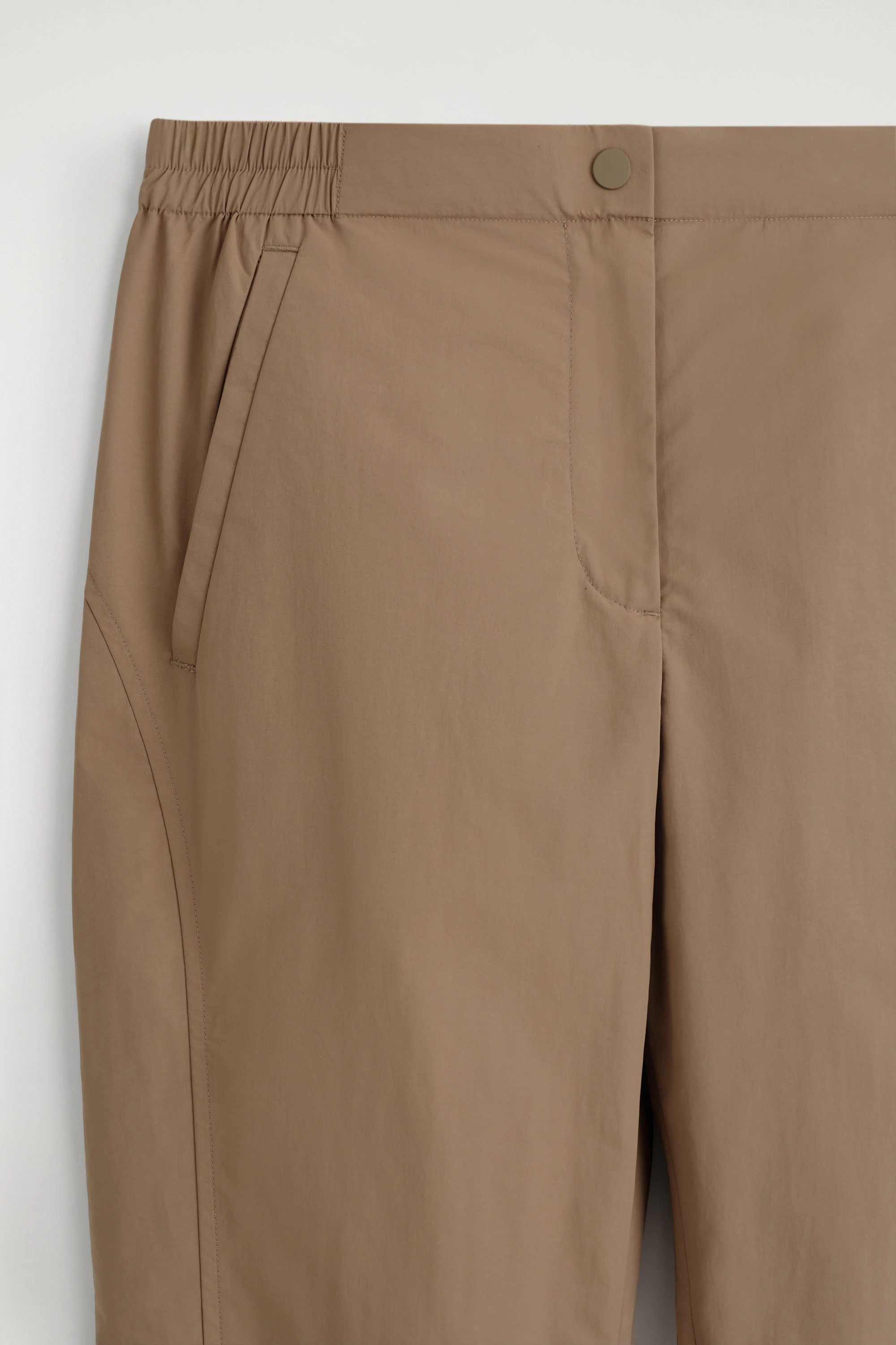 TECHNICAL NYLON BARREL-LEG TROUSERS - 6