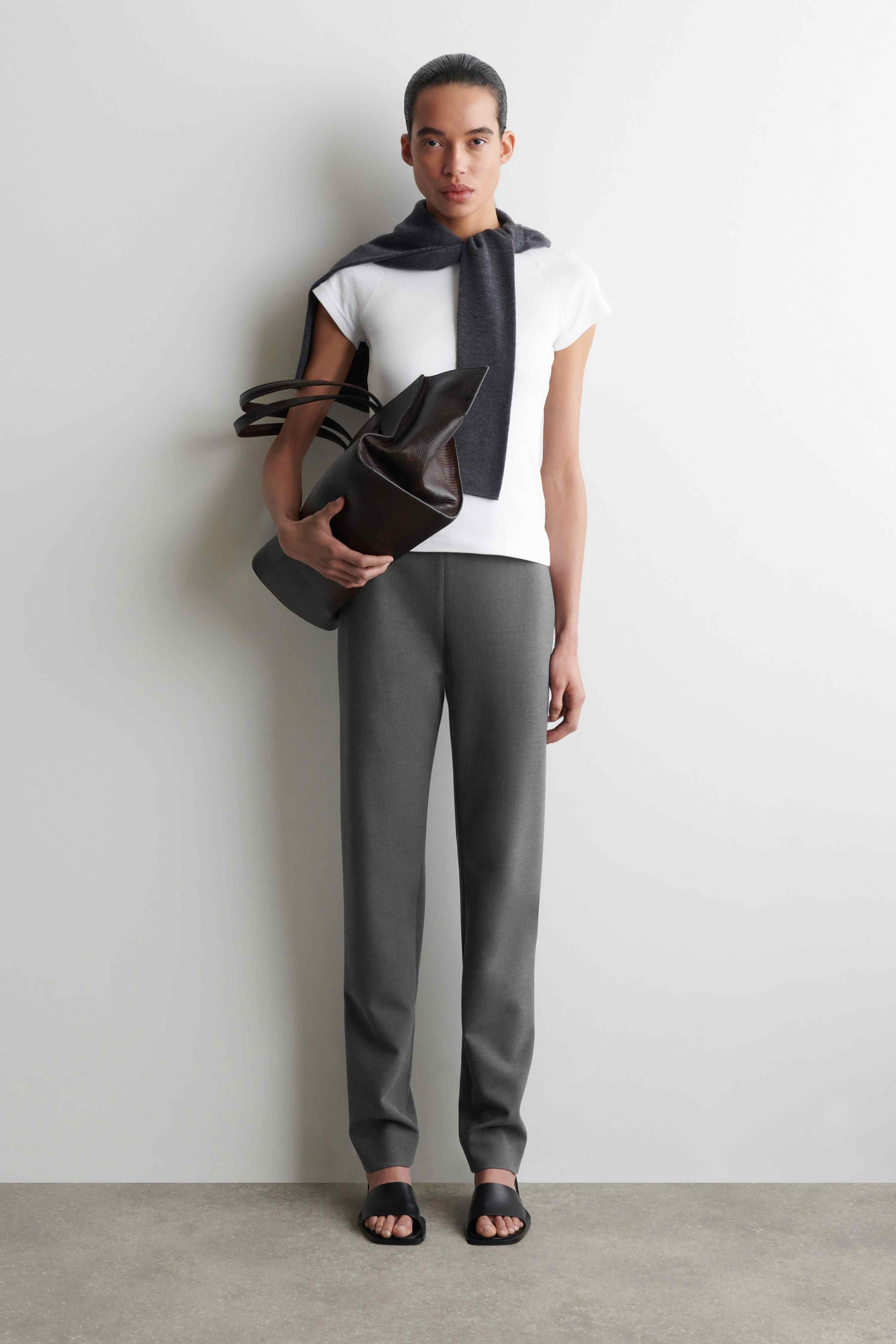 SLIM STRAIGHT-LEG TROUSERS - 1