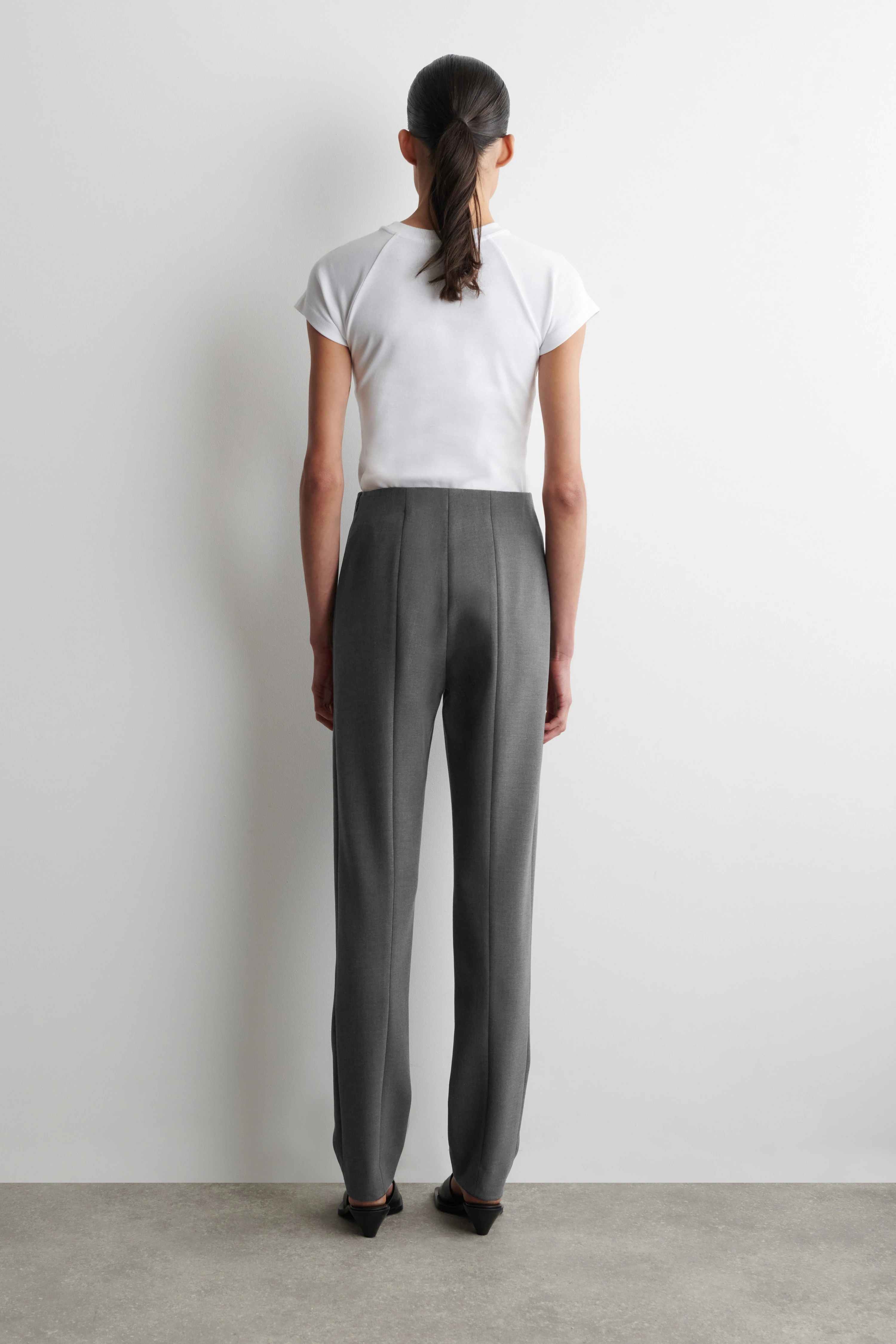 SLIM STRAIGHT-LEG TROUSERS - 3