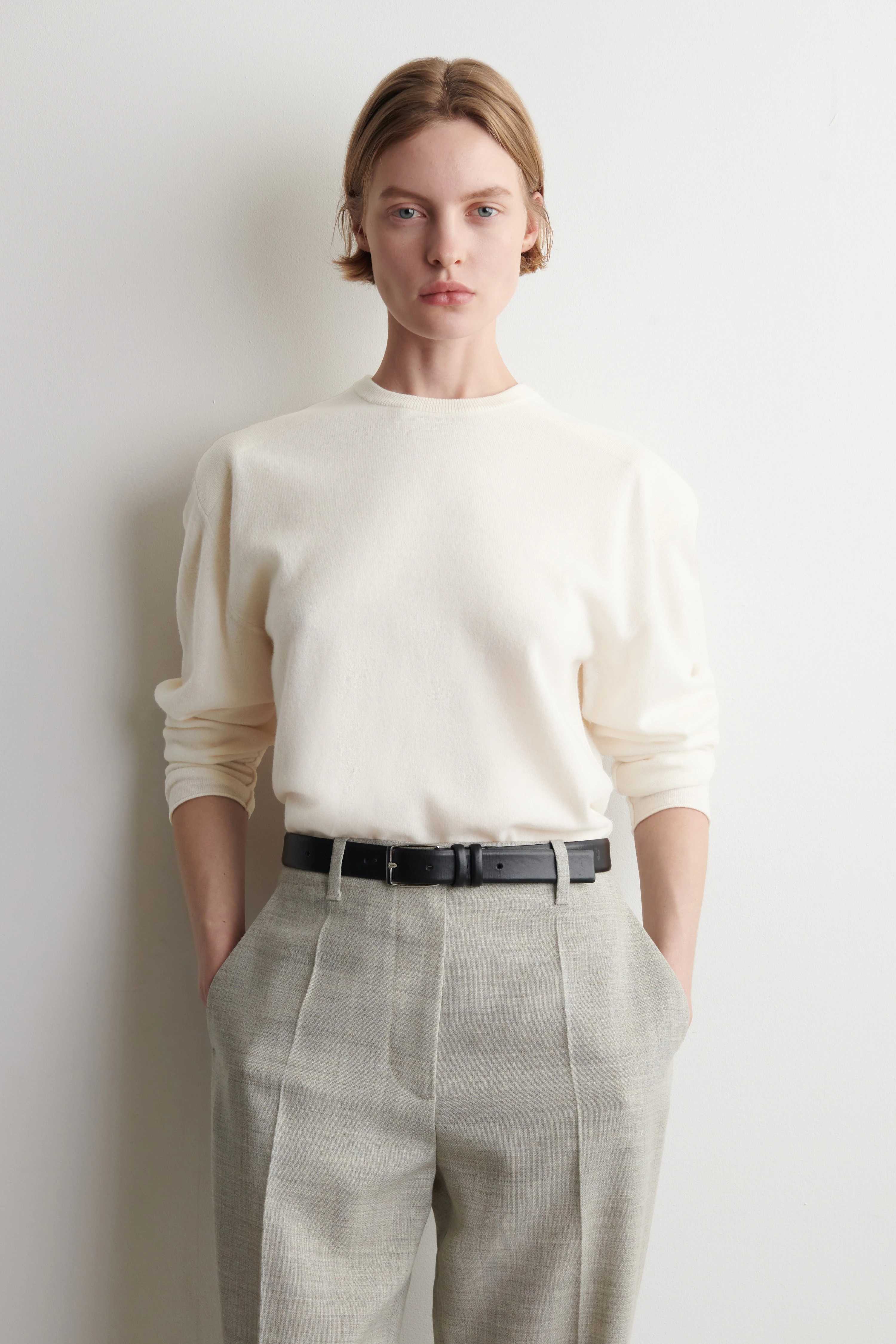 MERINO WOOL CREW-NECK JUMPER - 1