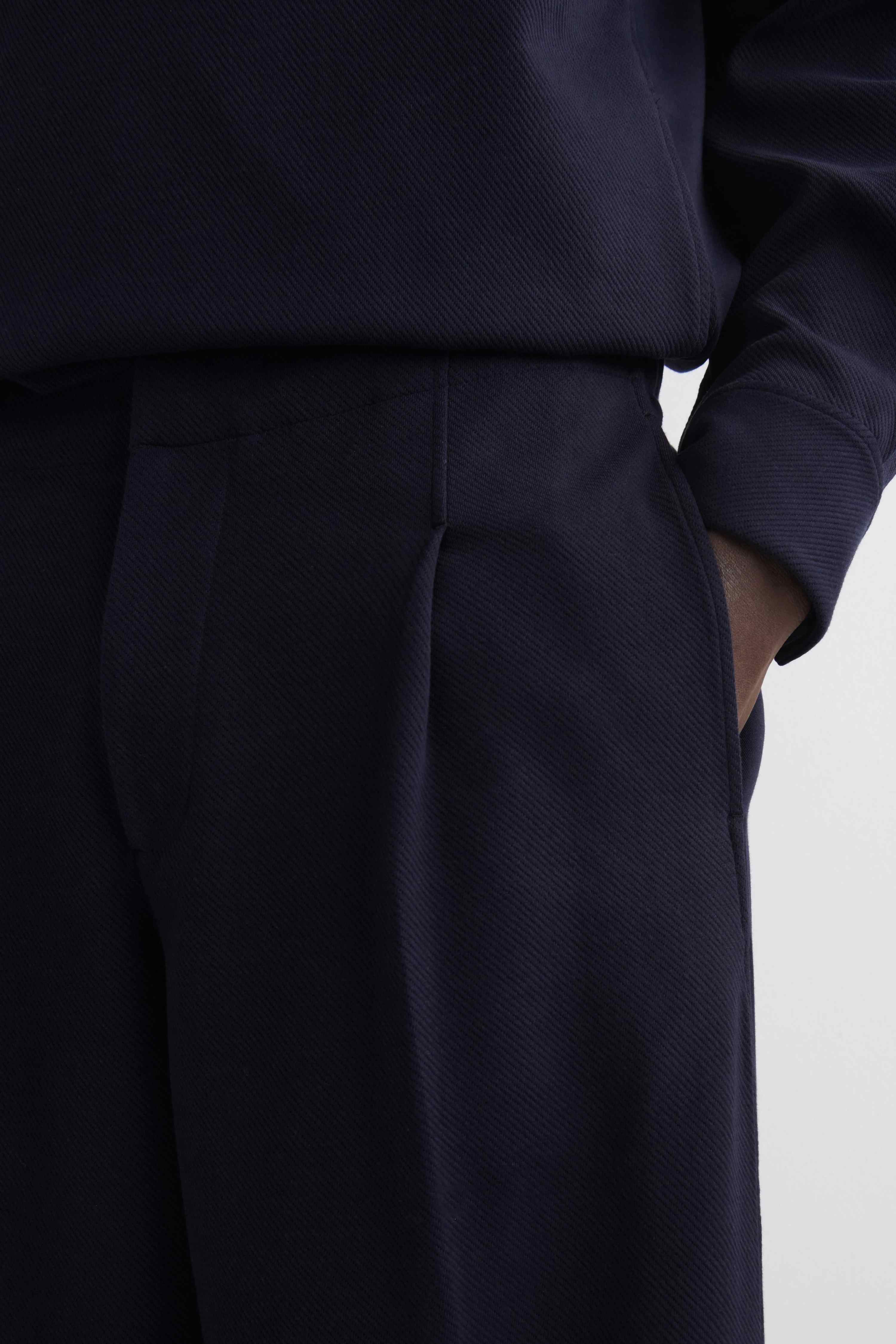 OVERSIZED WIDE-LEG JERSEY TROUSERS - 4