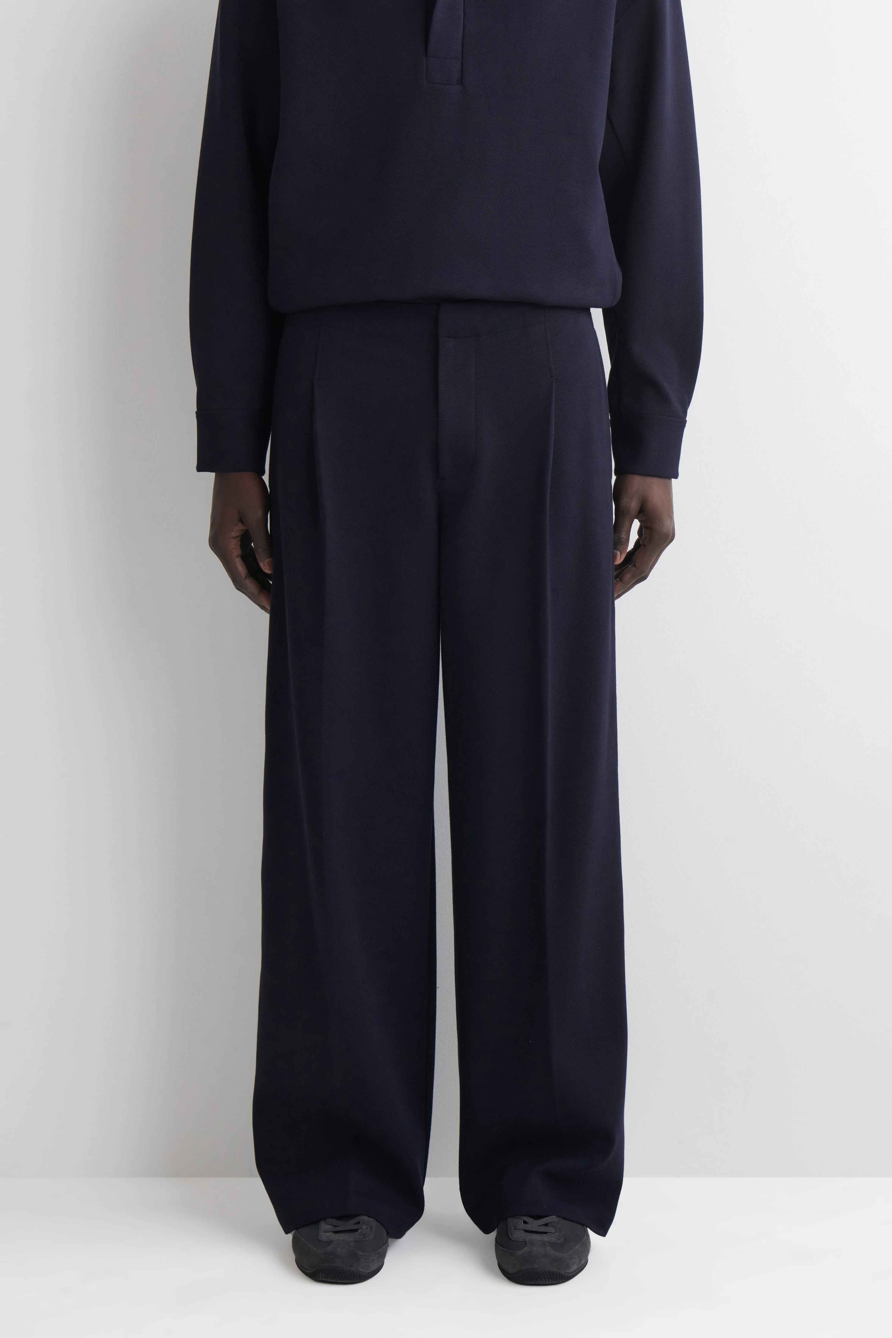 OVERSIZED WIDE-LEG JERSEY TROUSERS - 5