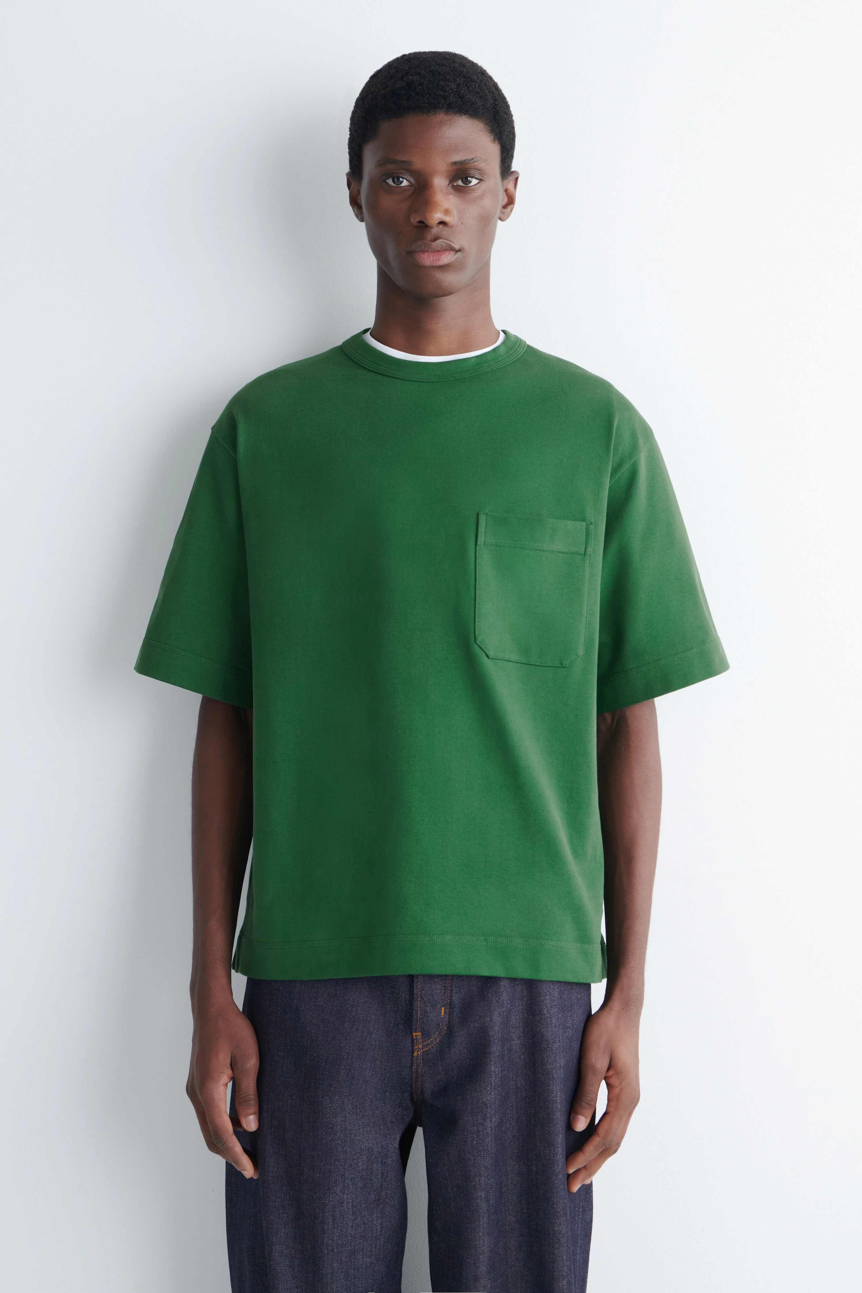 OVERSIZED POCKET-DETAIL T-SHIRT