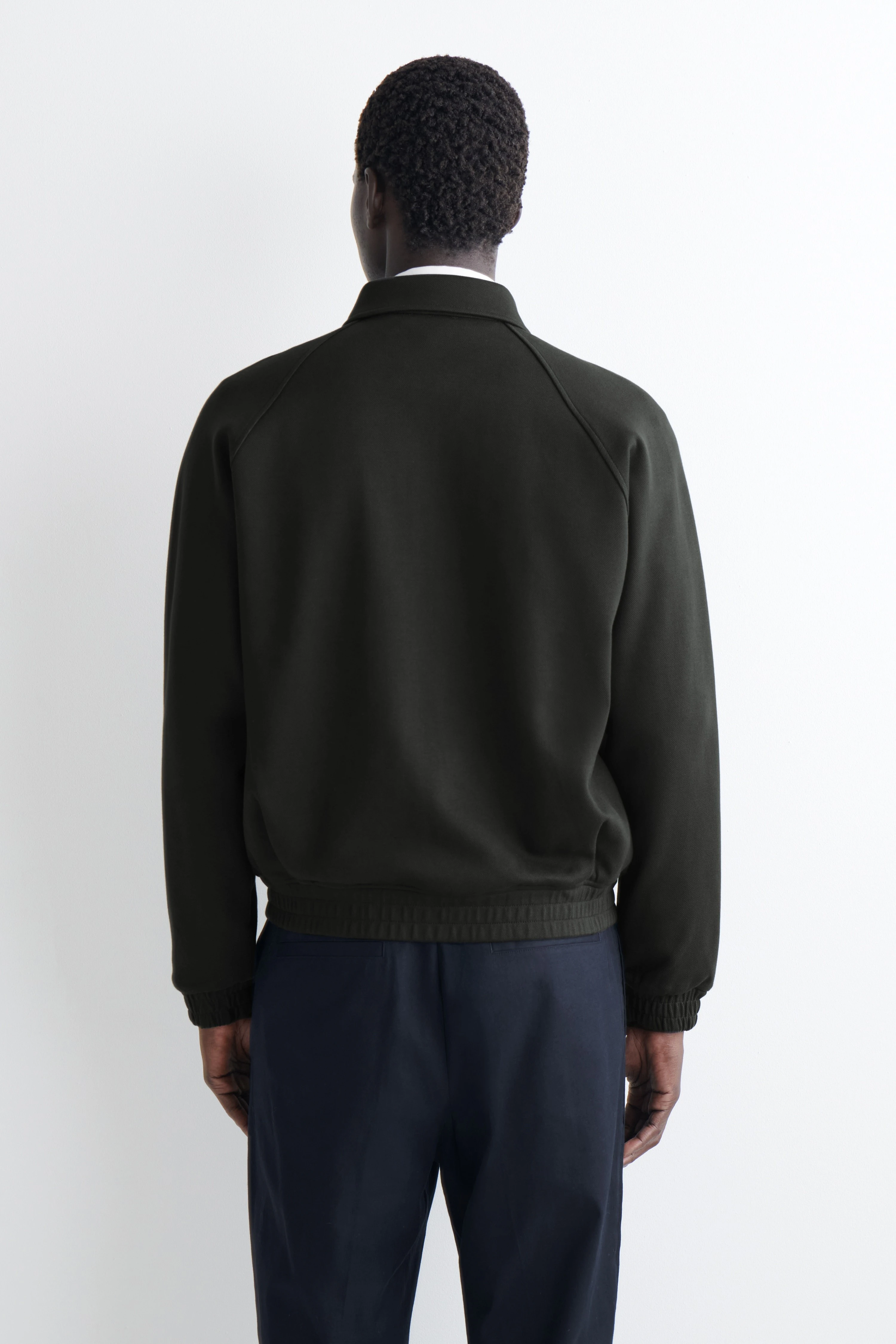 COTTON-JERSEY BOMBER JACKET