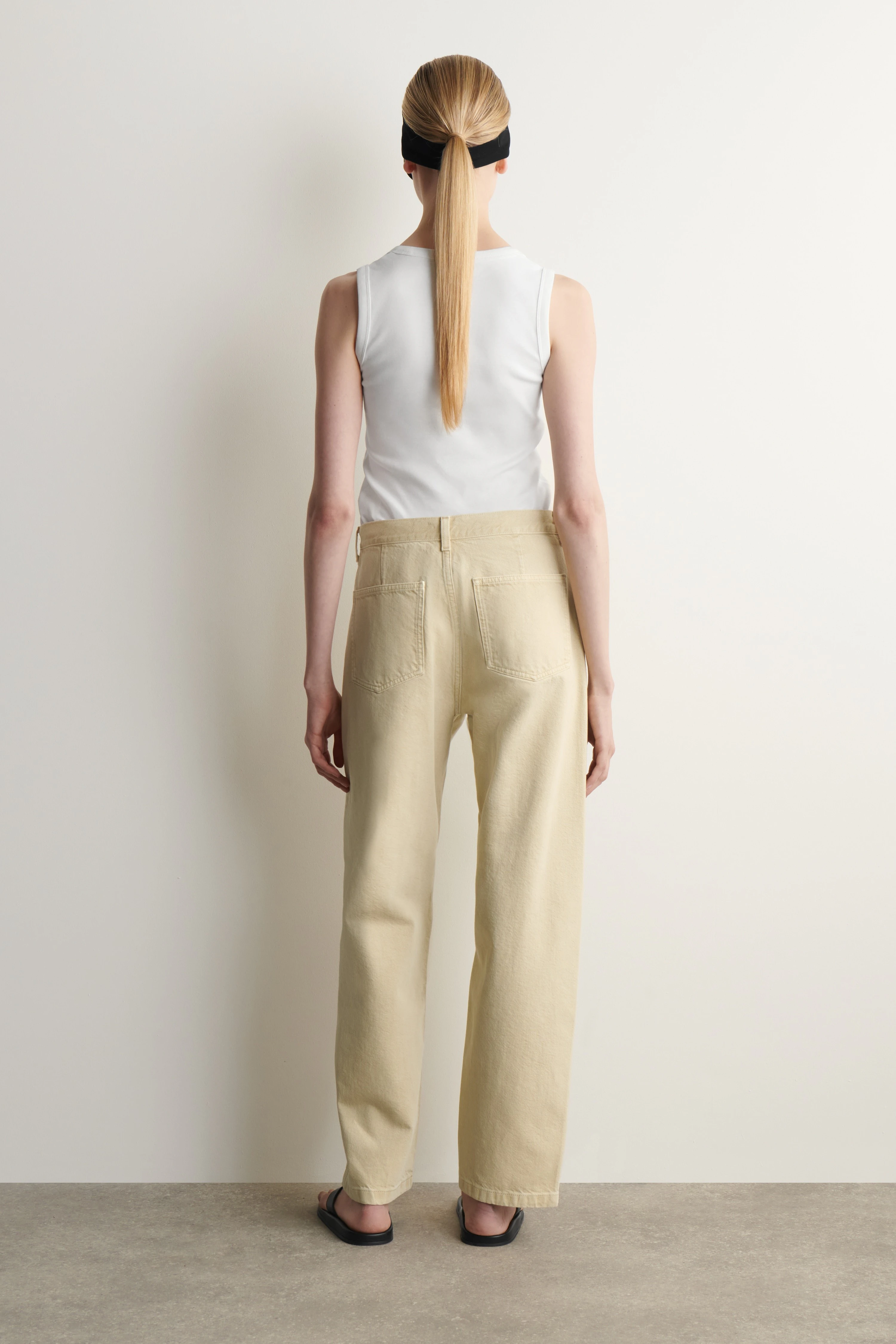 PATCH-POCKET STRAIGHT-LEG JEANS