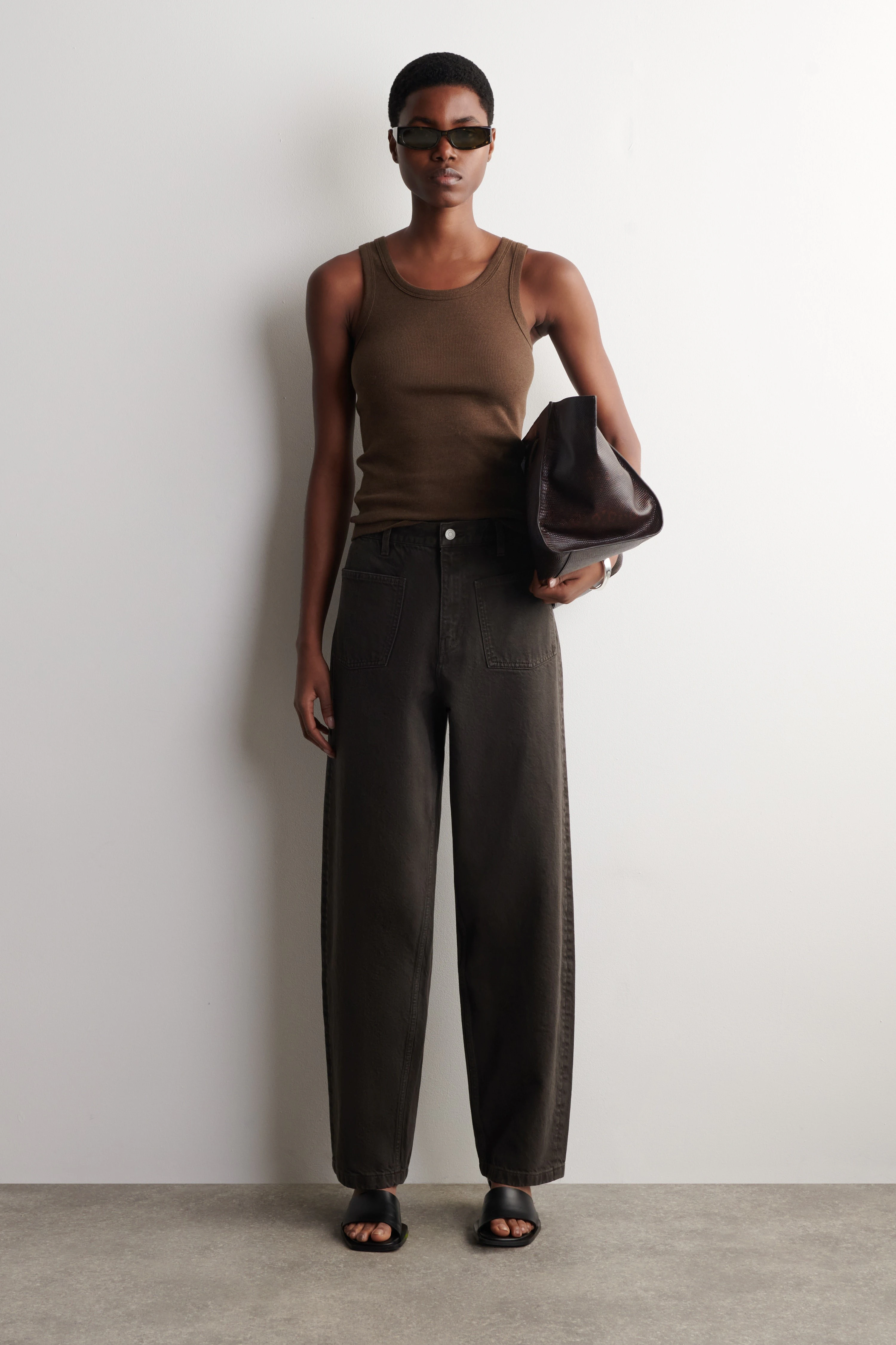 PATCH-POCKET STRAIGHT-LEG JEANS