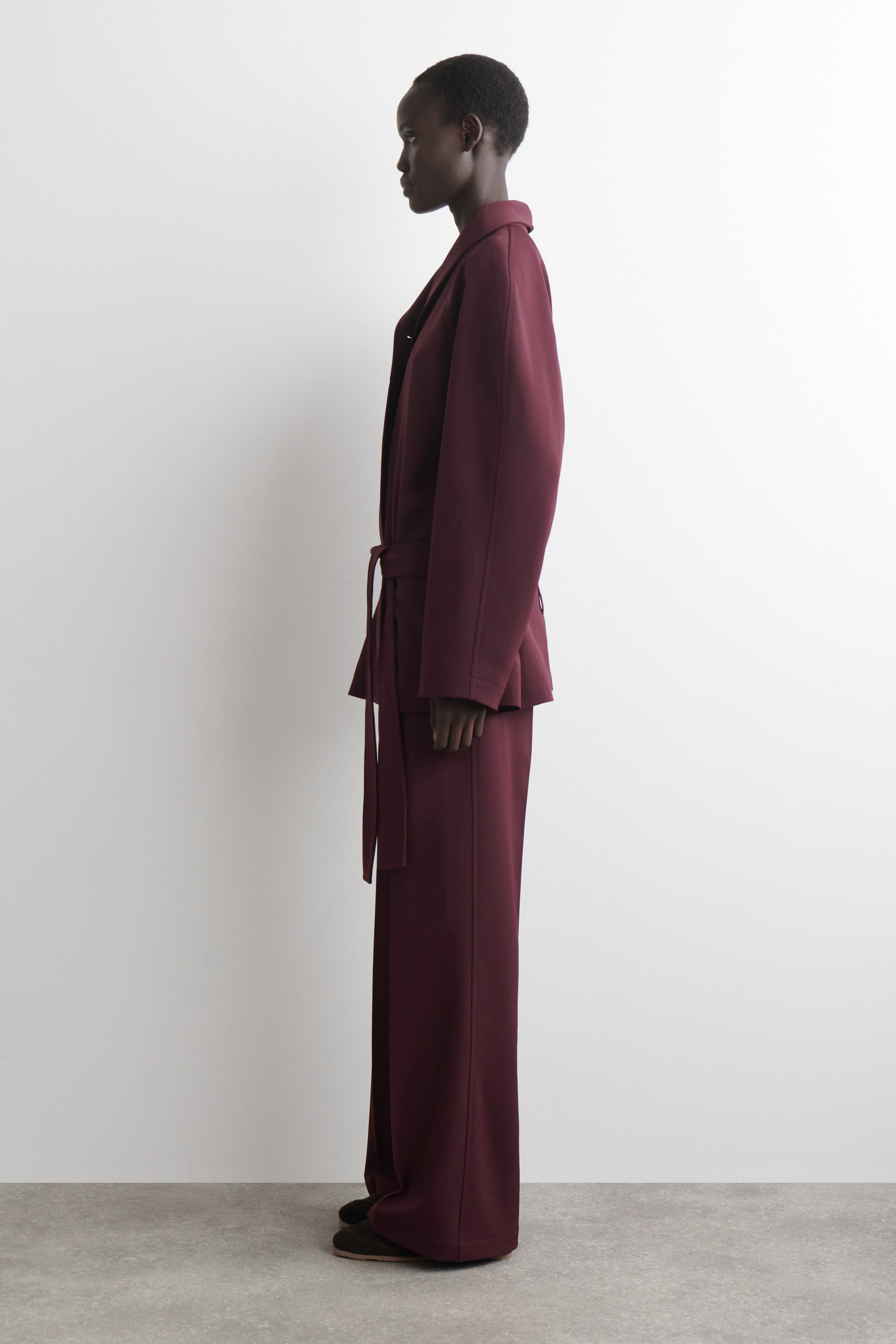 WOOL-BLEND STRAIGHT-LEG TROUSERS - 3