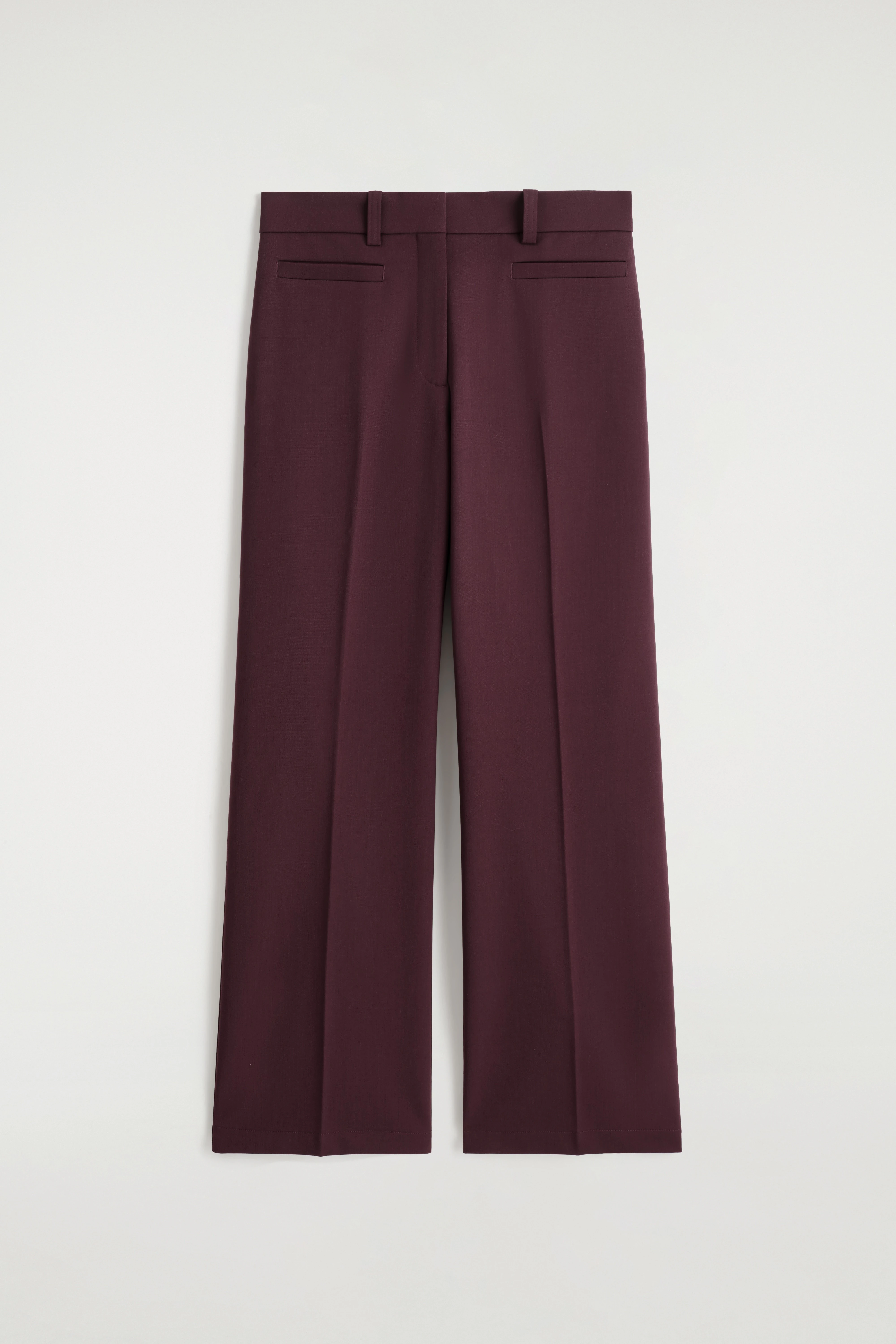 WOOL-BLEND STRAIGHT-LEG TROUSERS - 5