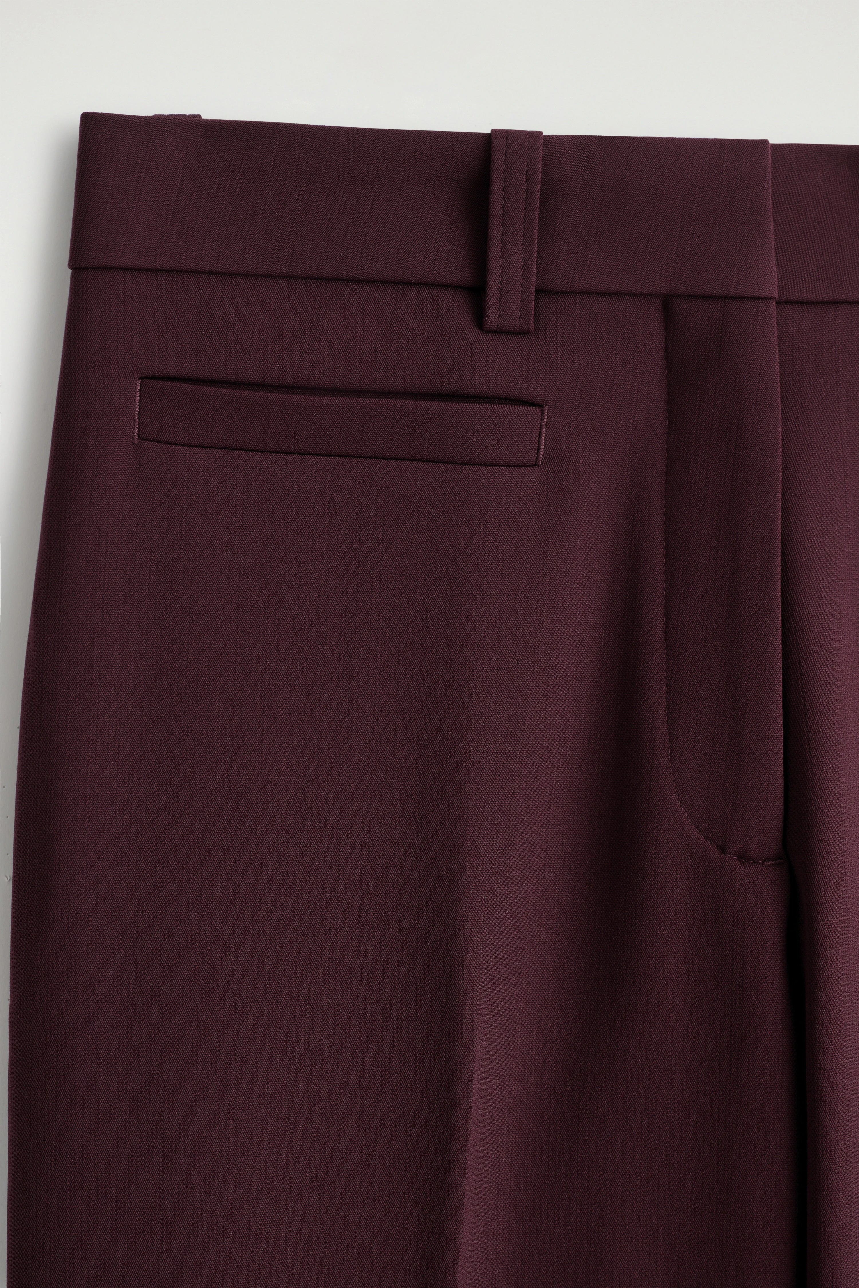 WOOL-BLEND STRAIGHT-LEG TROUSERS - 6
